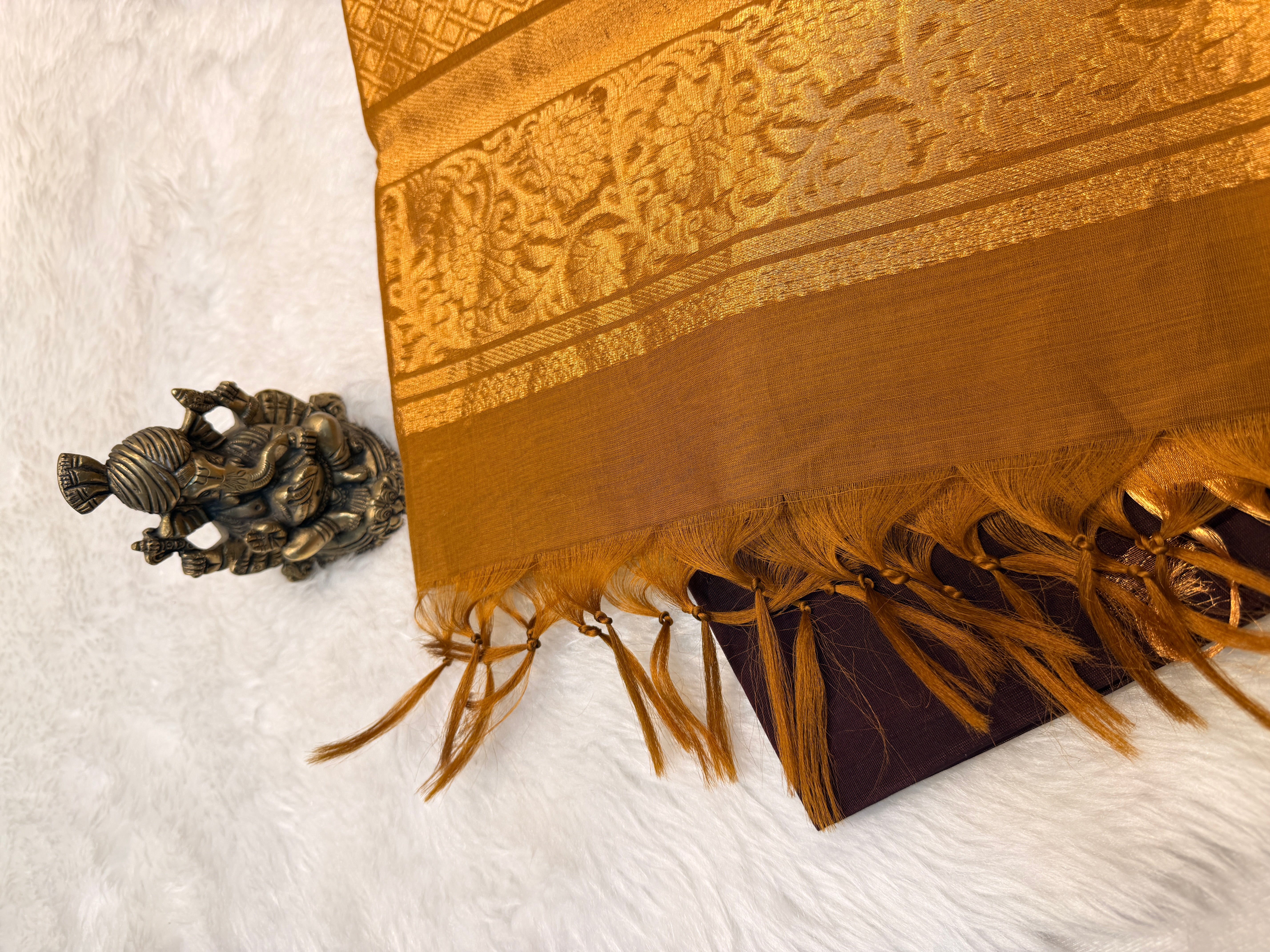Pure Kanchi Cotton Silk- Maroon