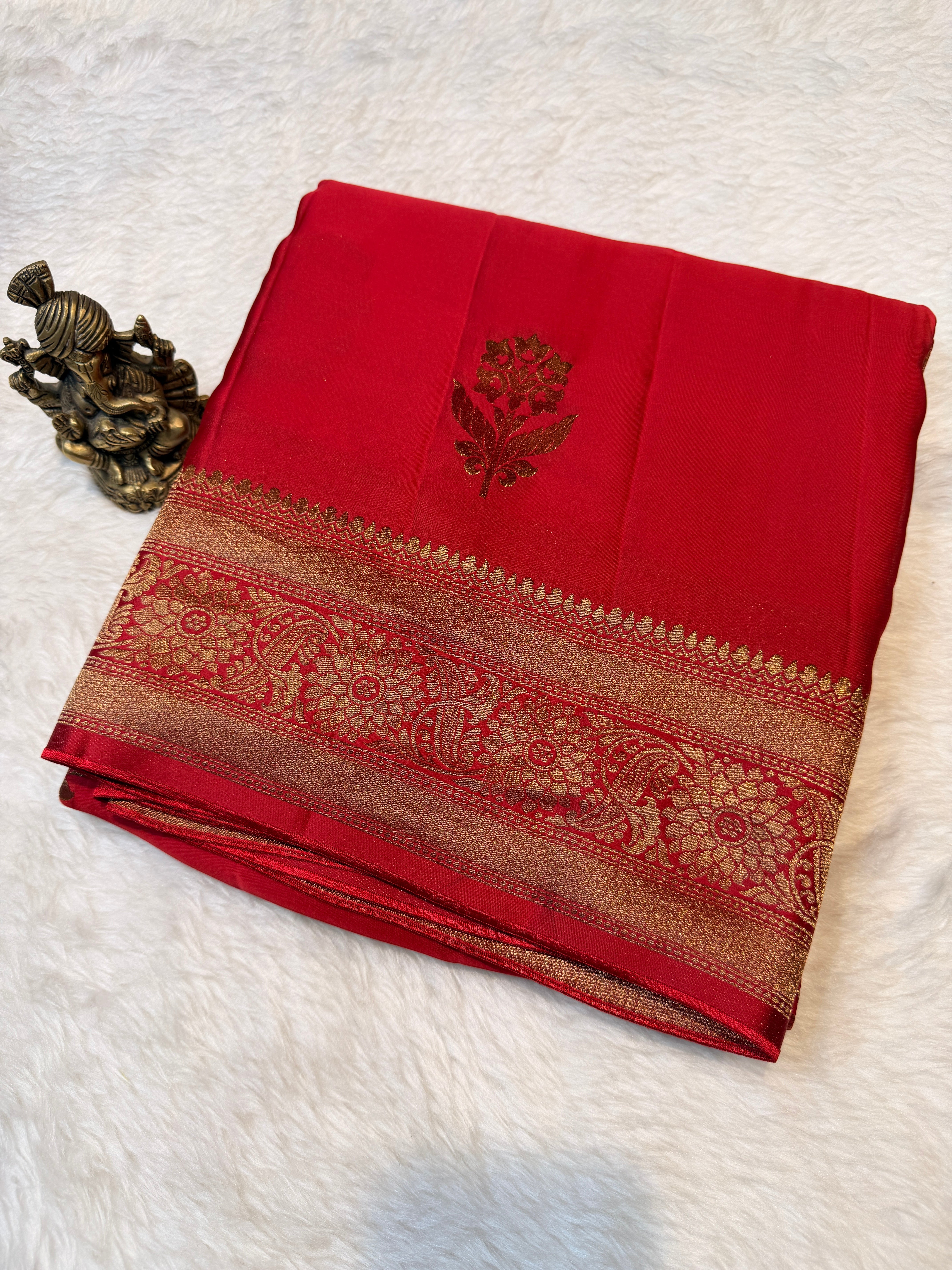 Satin Kora Silk -Red