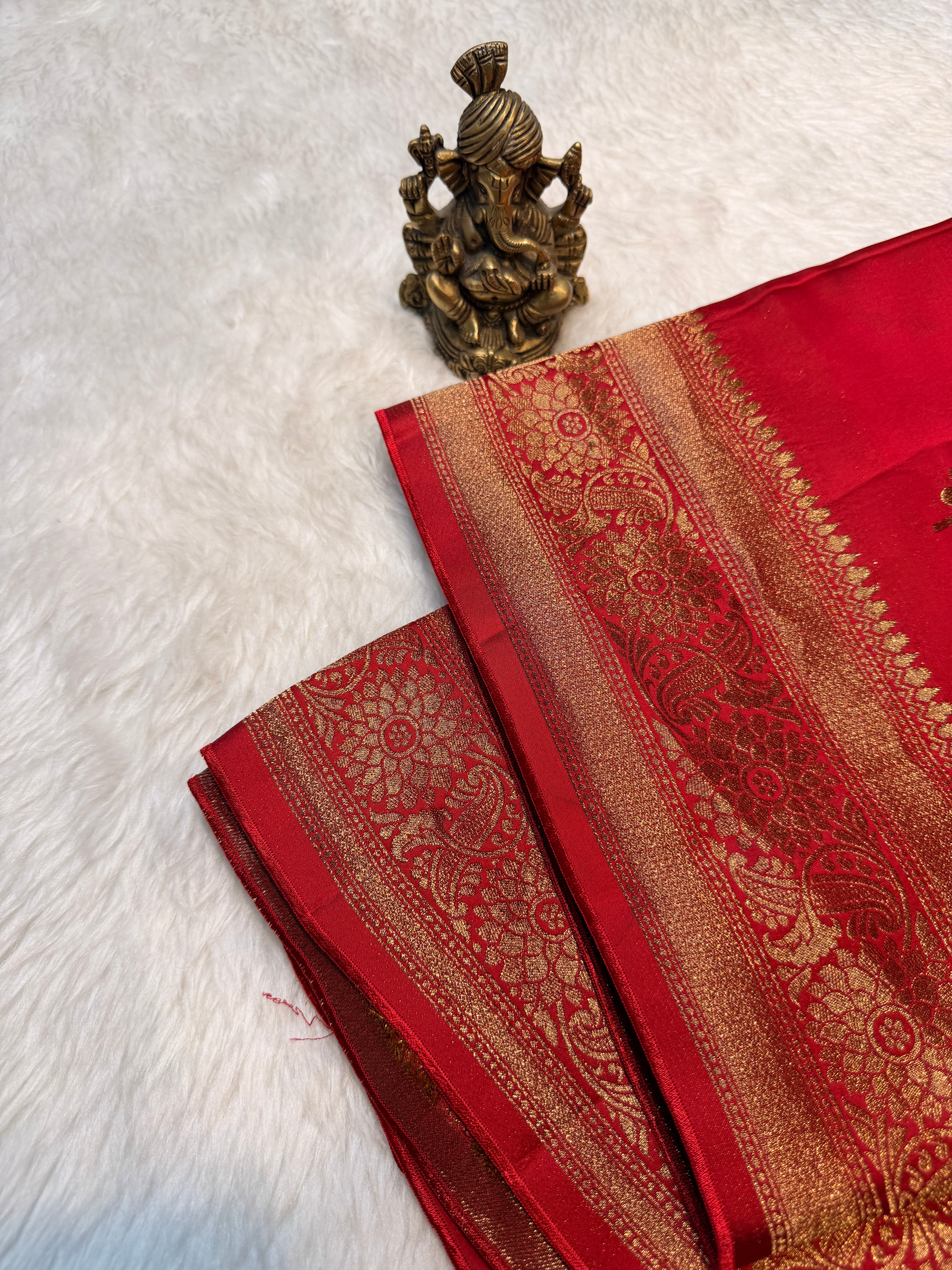 Satin Kora Silk -Red
