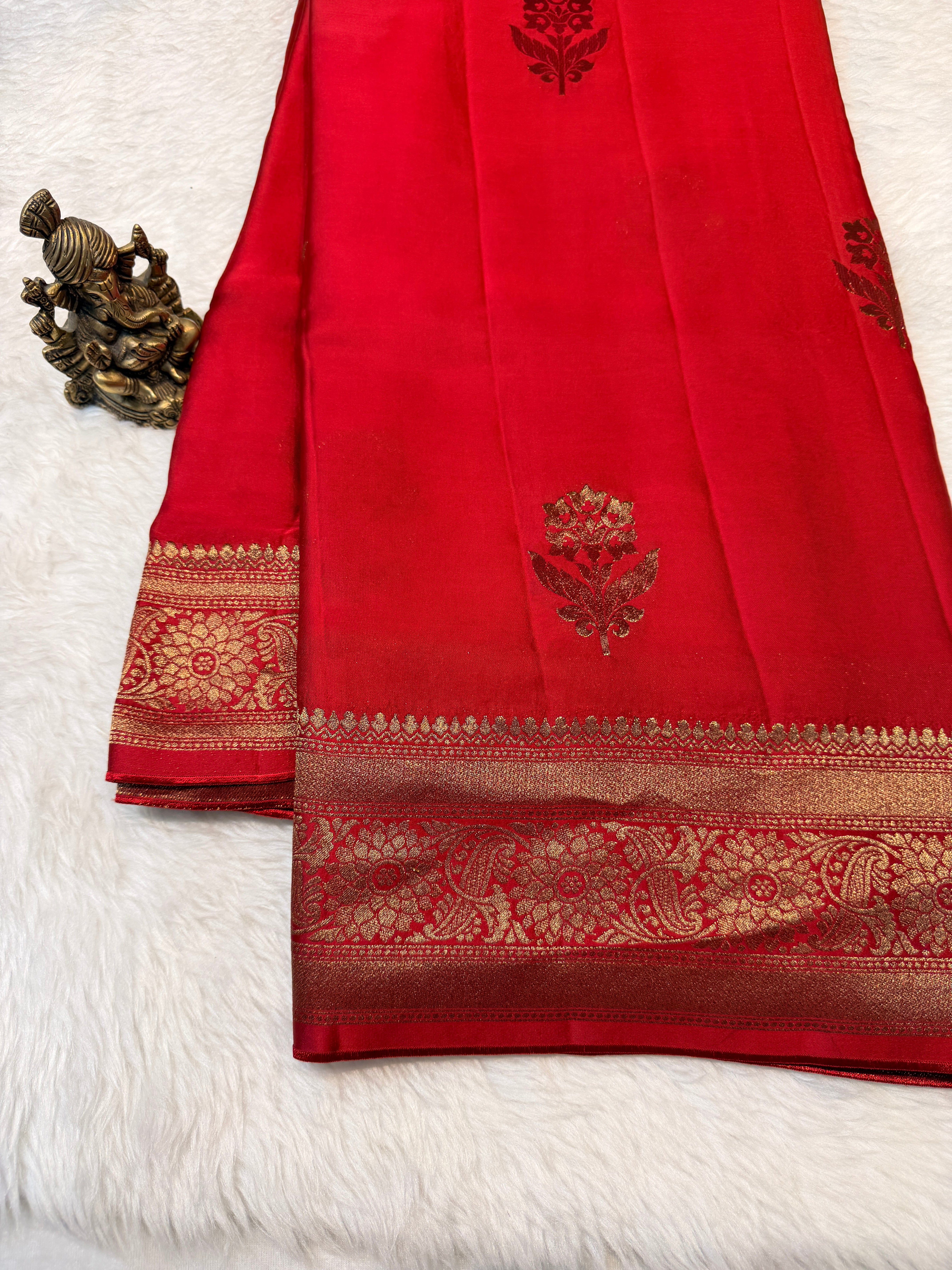 Satin Kora Silk -Red