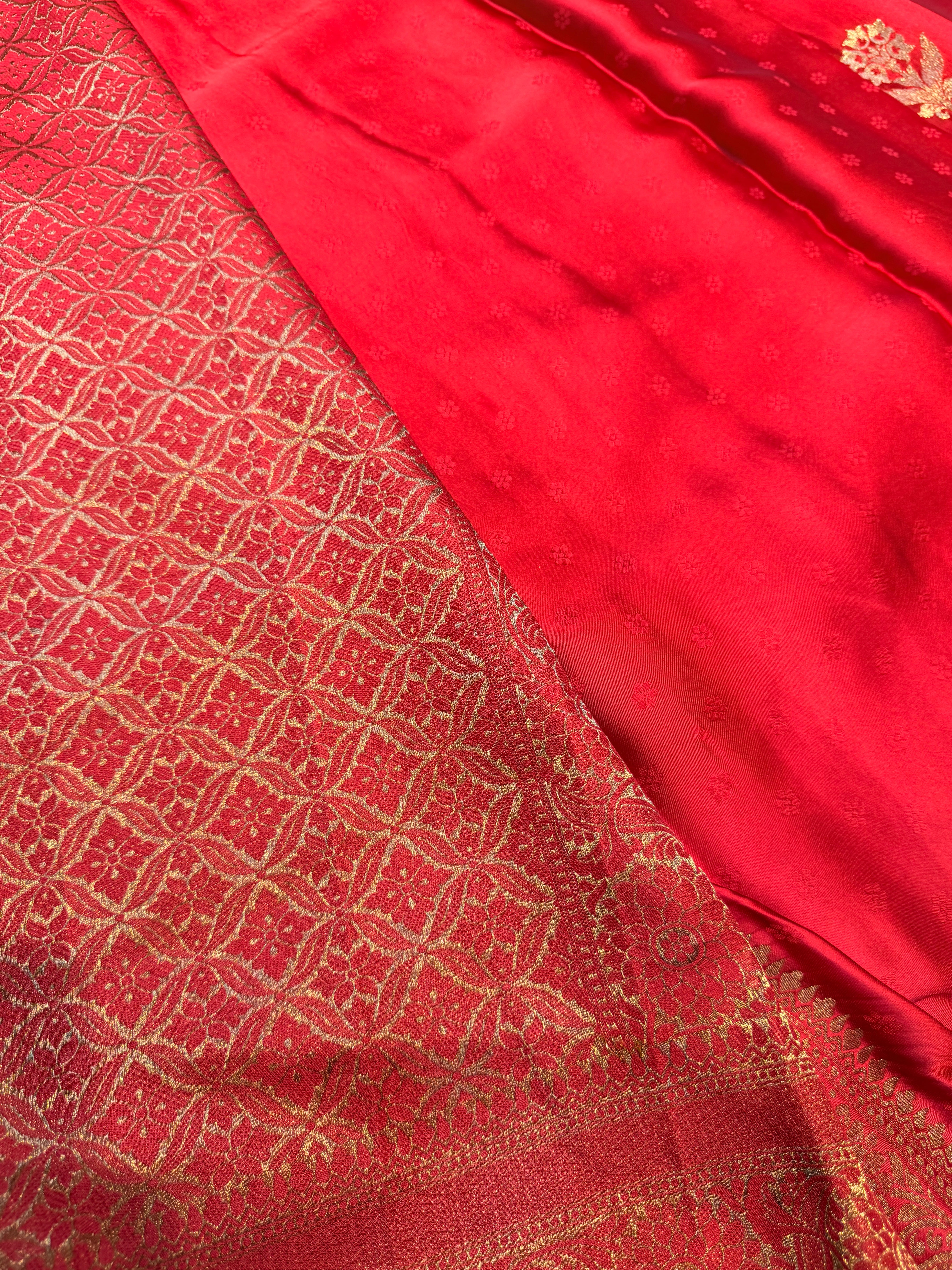 Satin Kora Silk -Red