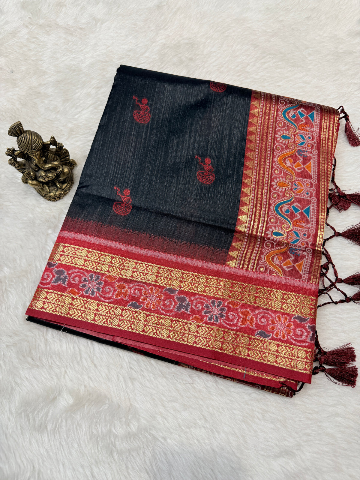 Tussar Silk Ikkat