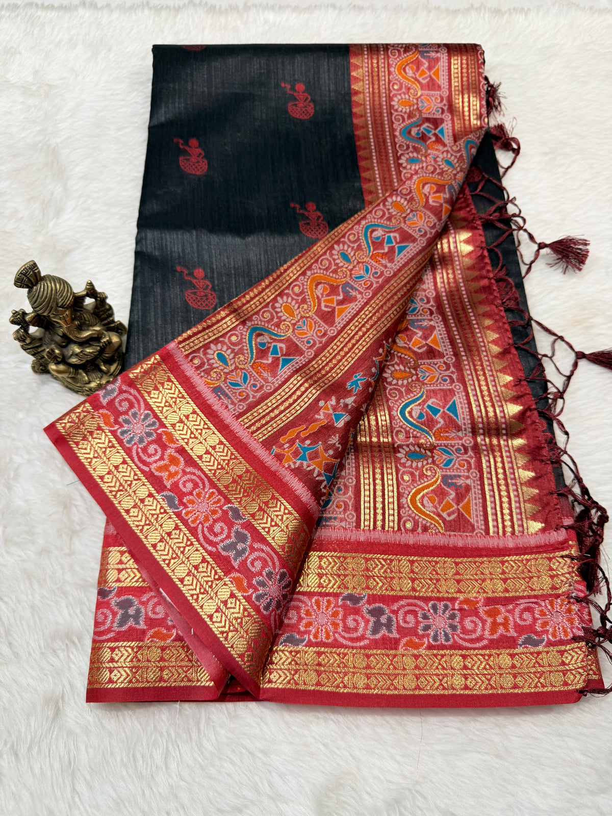 Tussar Silk Ikkat
