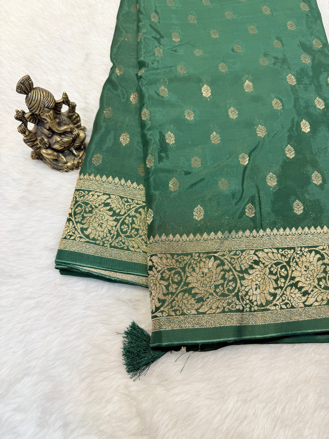 Banaras Crepe Silk- Green