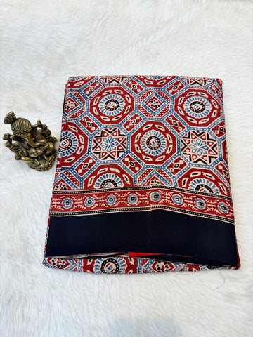 Pure Modal Silk Ajrak Print