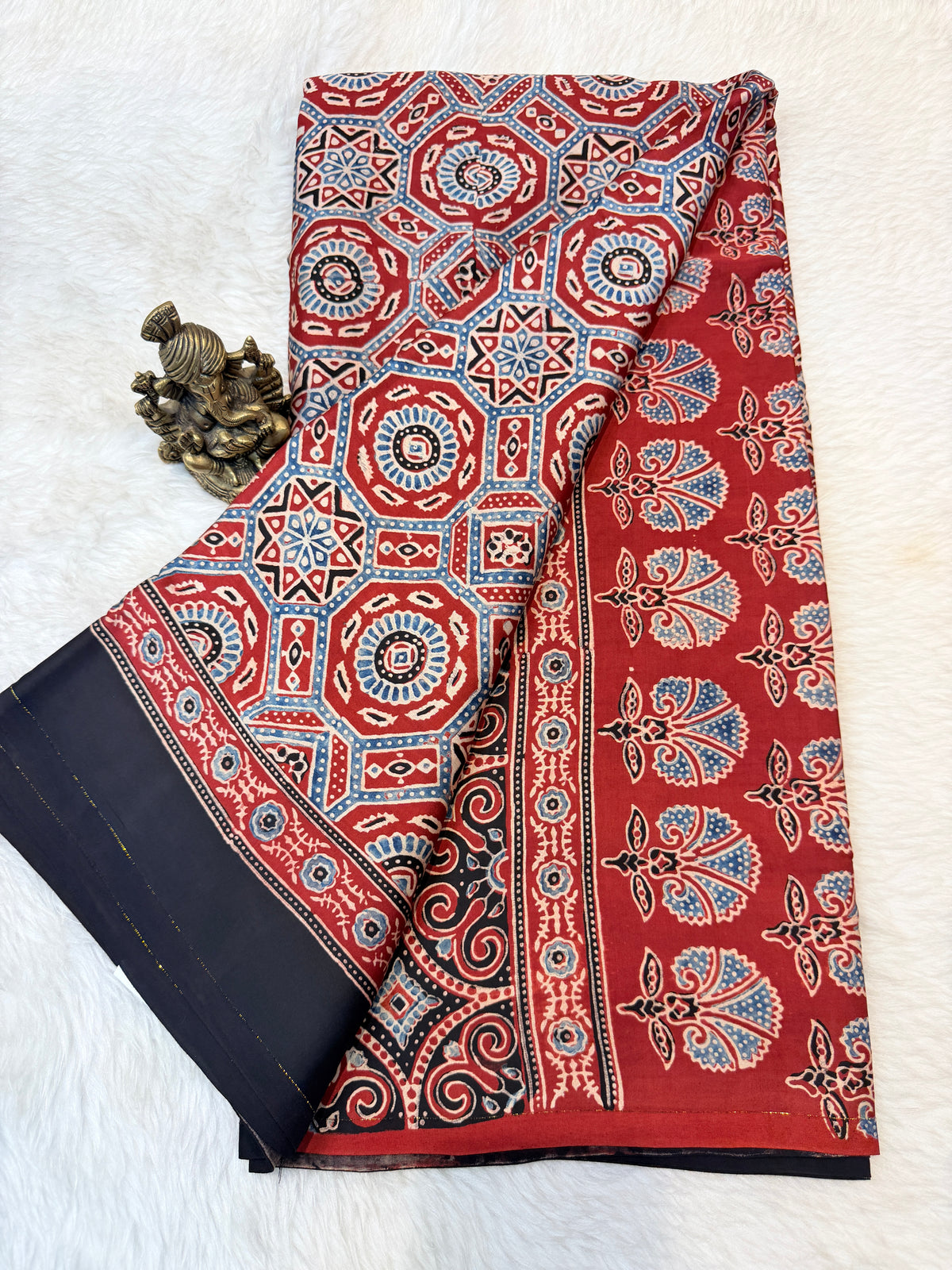 Pure Modal Silk Ajrak Print