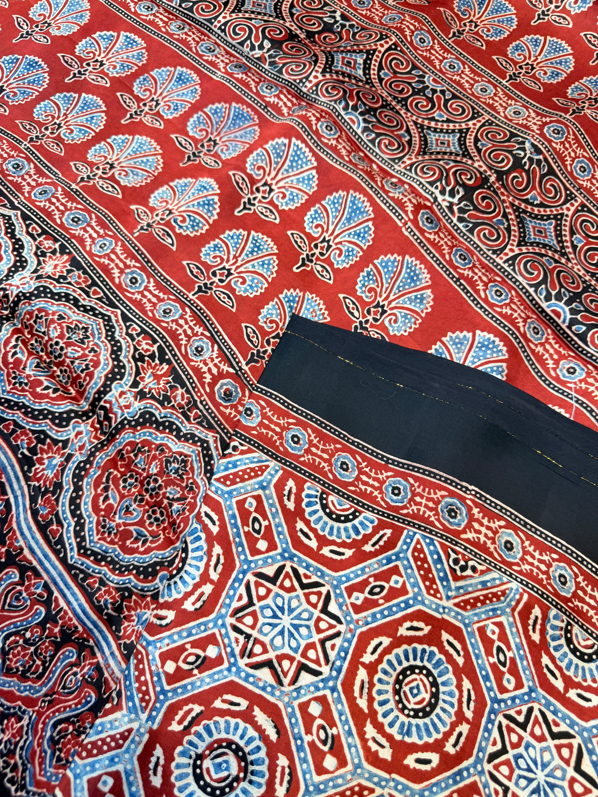 Pure Modal Silk Ajrak Print