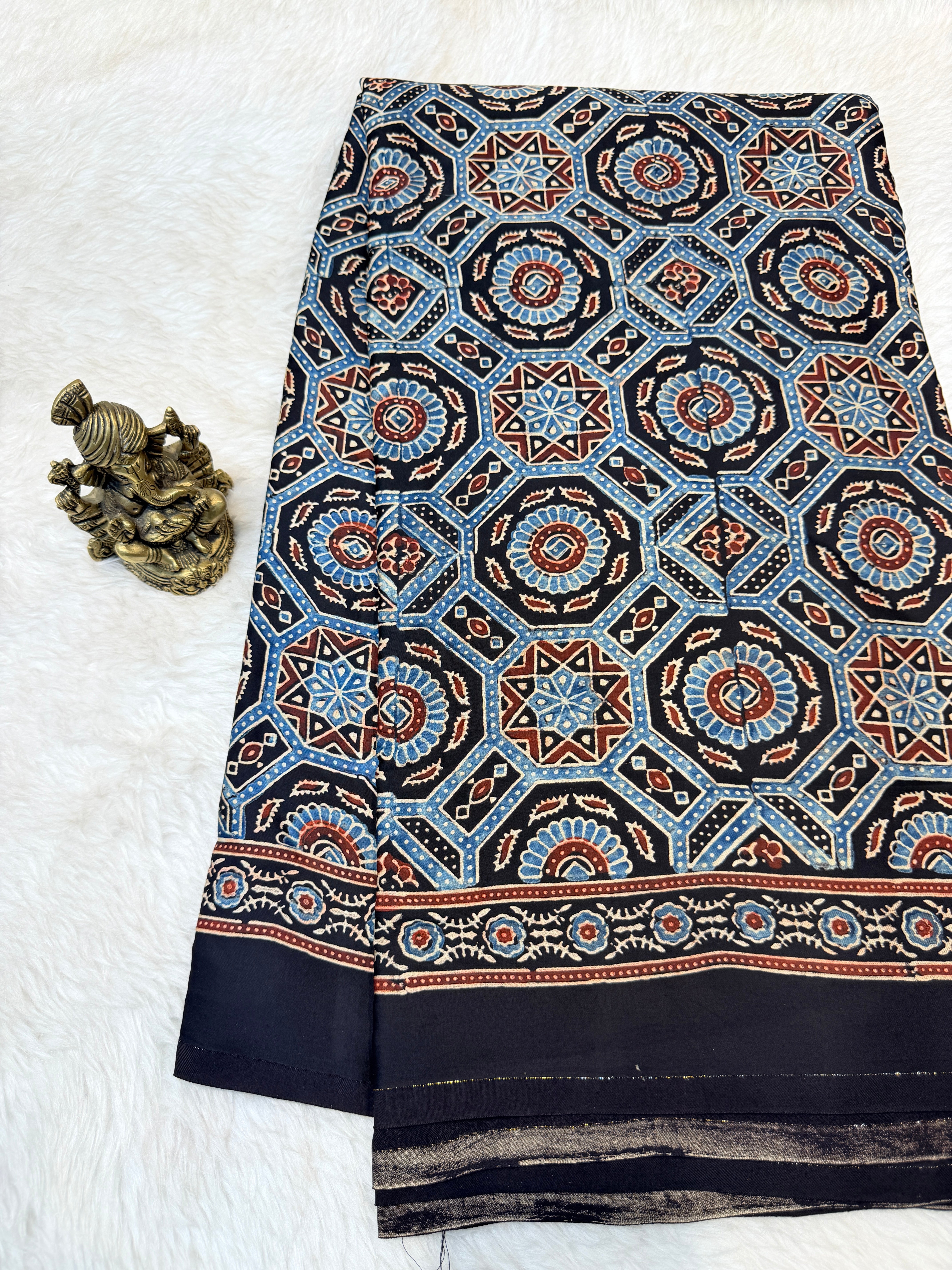 Pure Modal Silk Ajrak Print