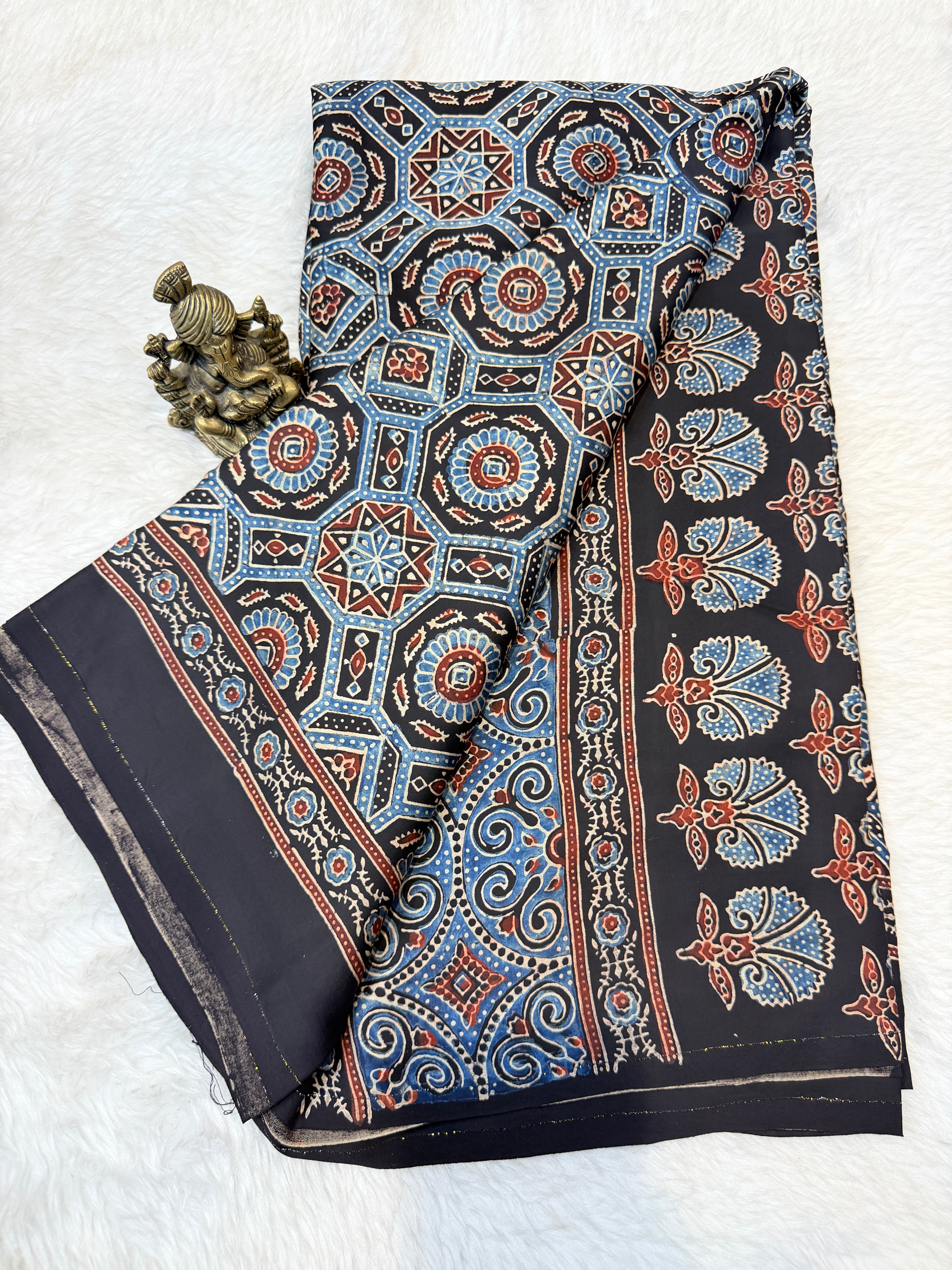 Pure Modal Silk Ajrak Print