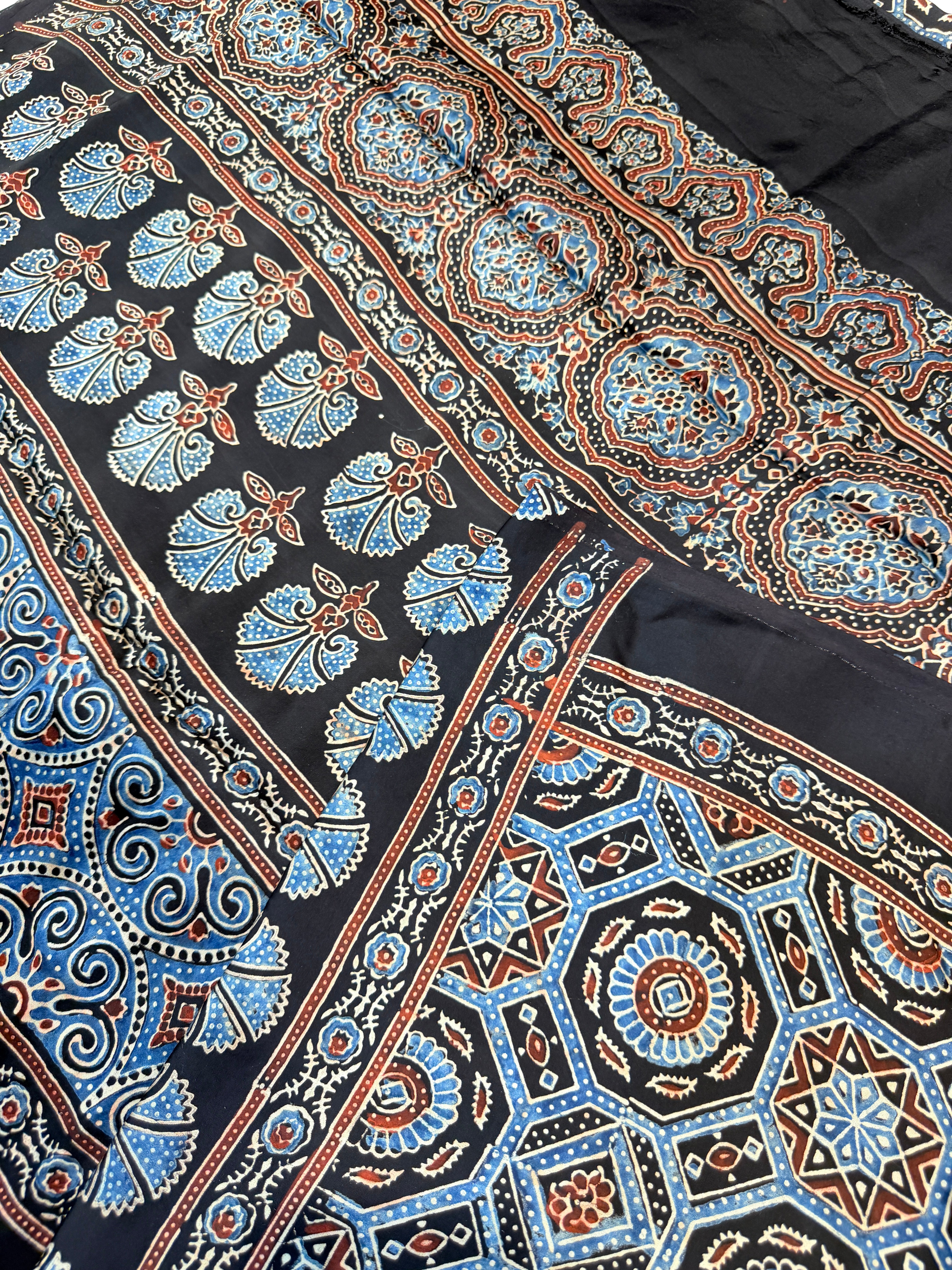 Pure Modal Silk Ajrak Print
