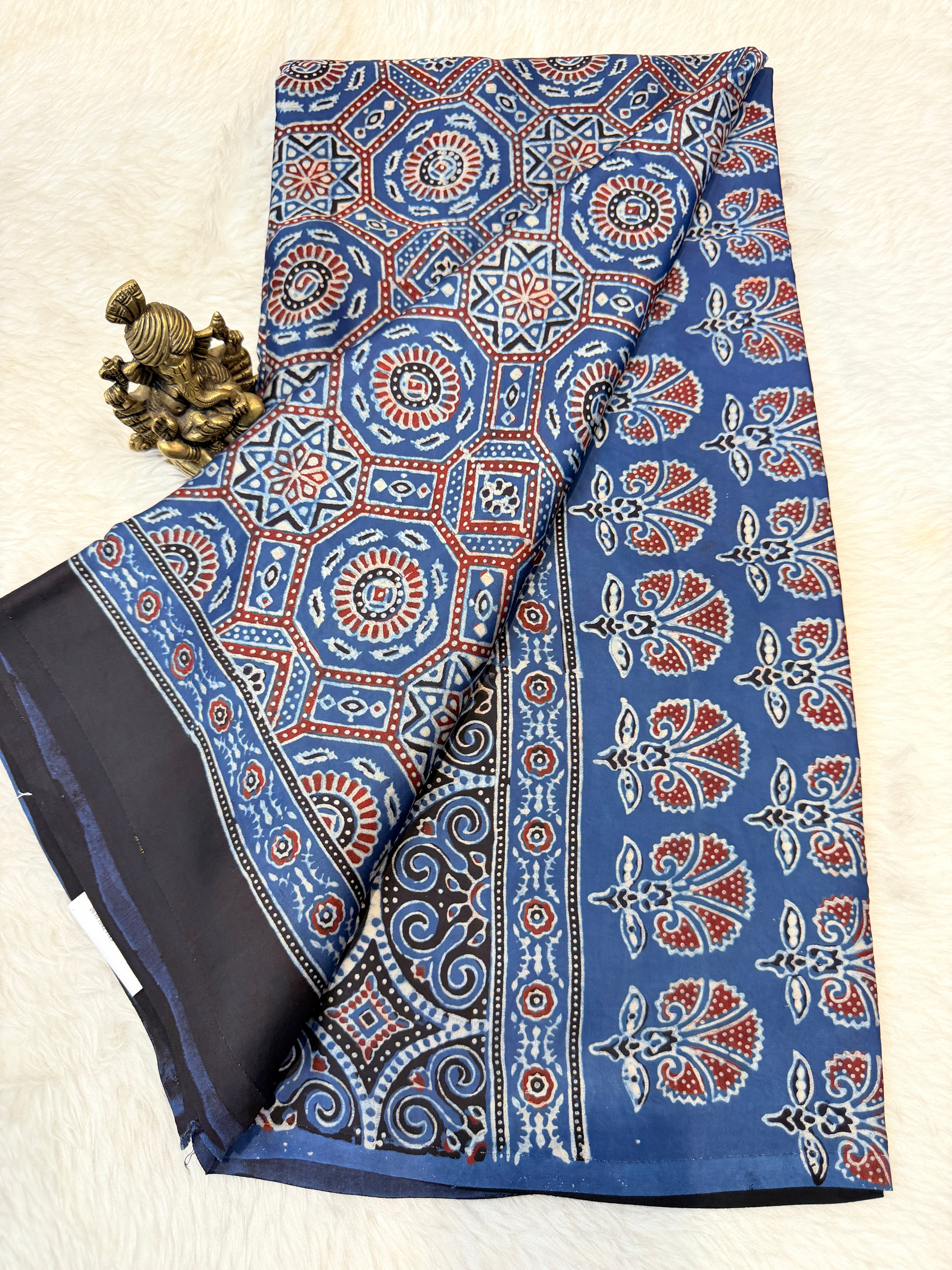 Pure Modal Silk Ajrak Print