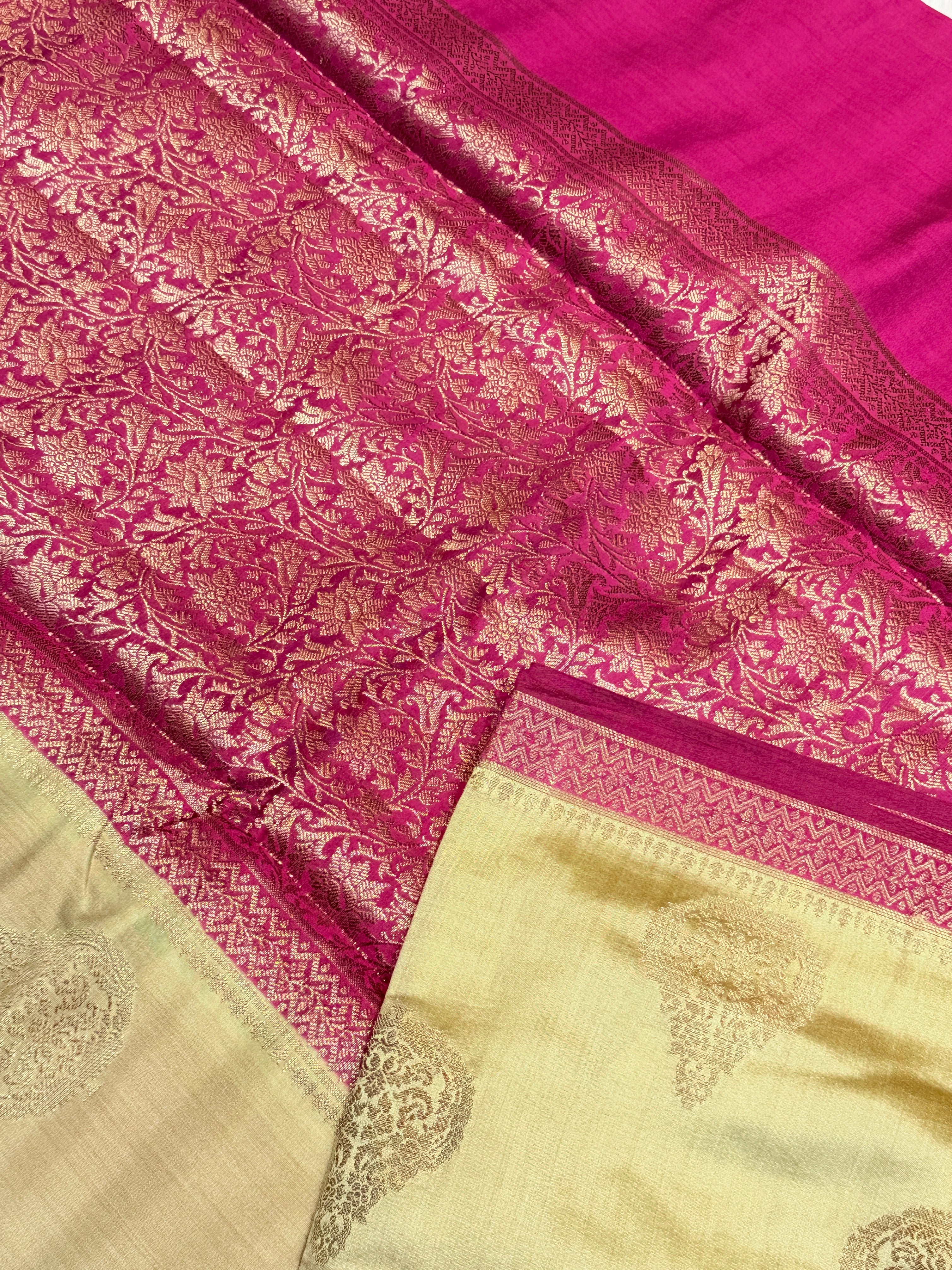 Pure Chiniya Banras Silk Antique Zari