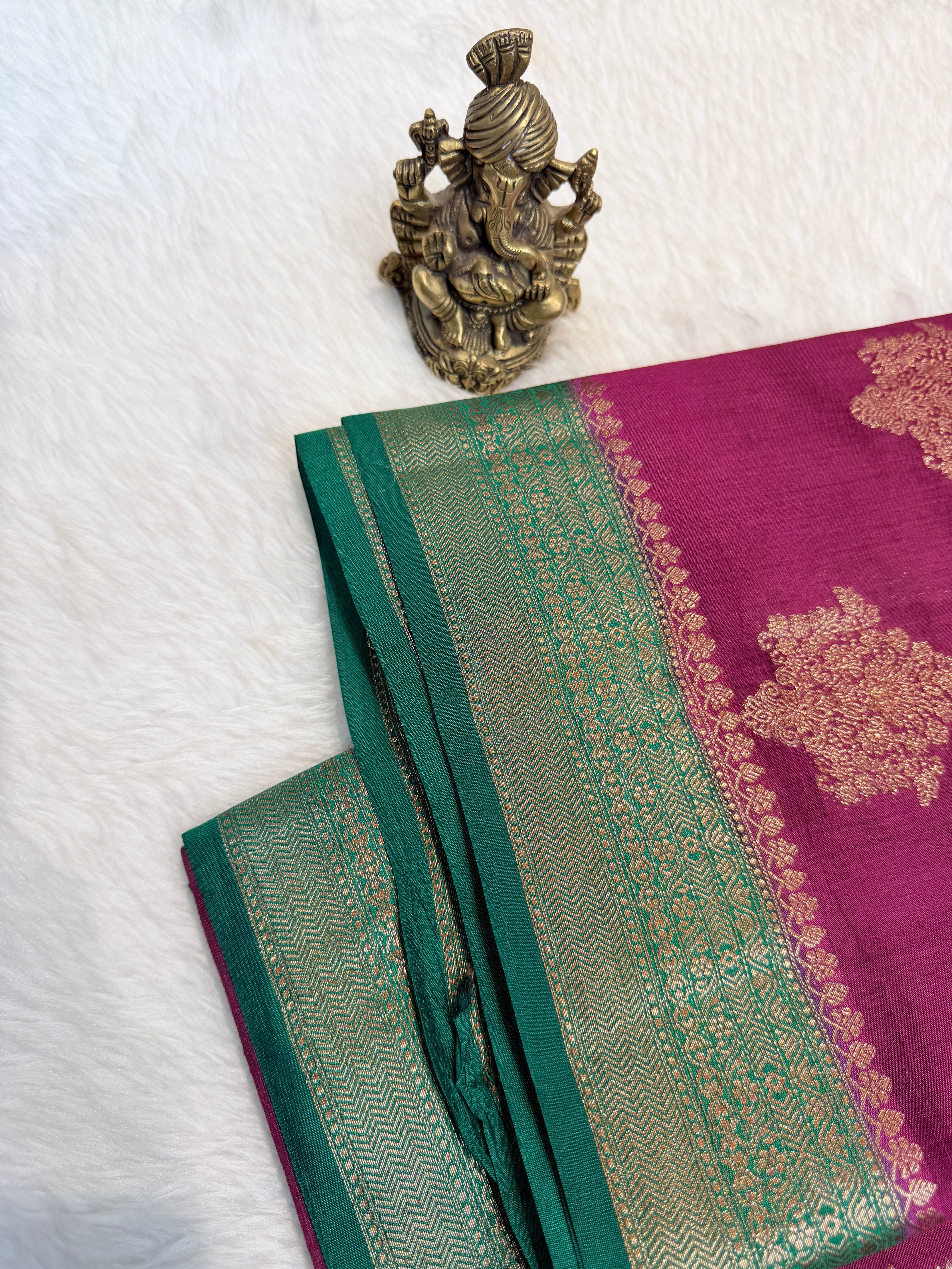 Pure Chiniya Banras Silk Antique Zari