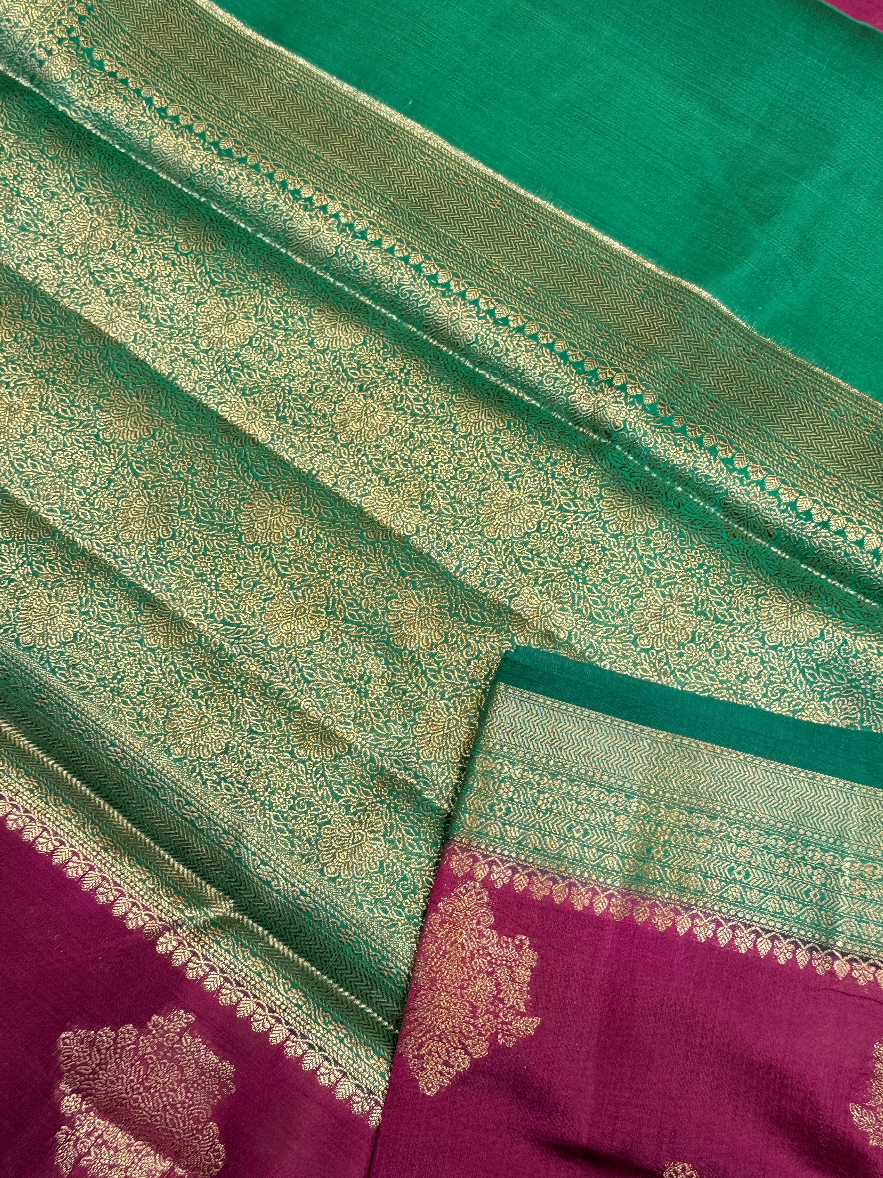 Pure Chiniya Banras Silk Antique Zari