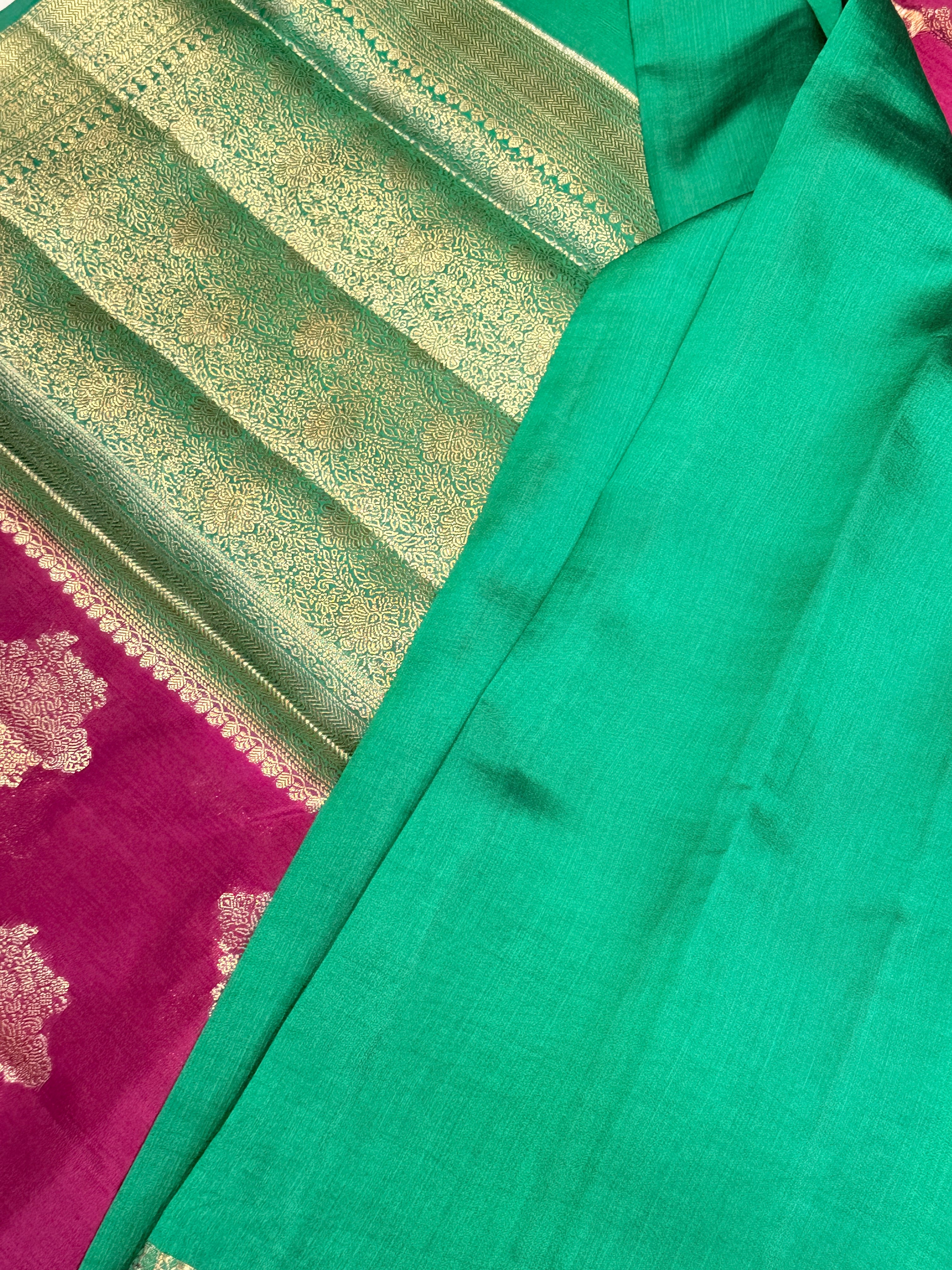 Pure Chiniya Banras Silk Antique Zari
