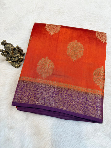 Pure Chiniya Banras Silk Antique Zari