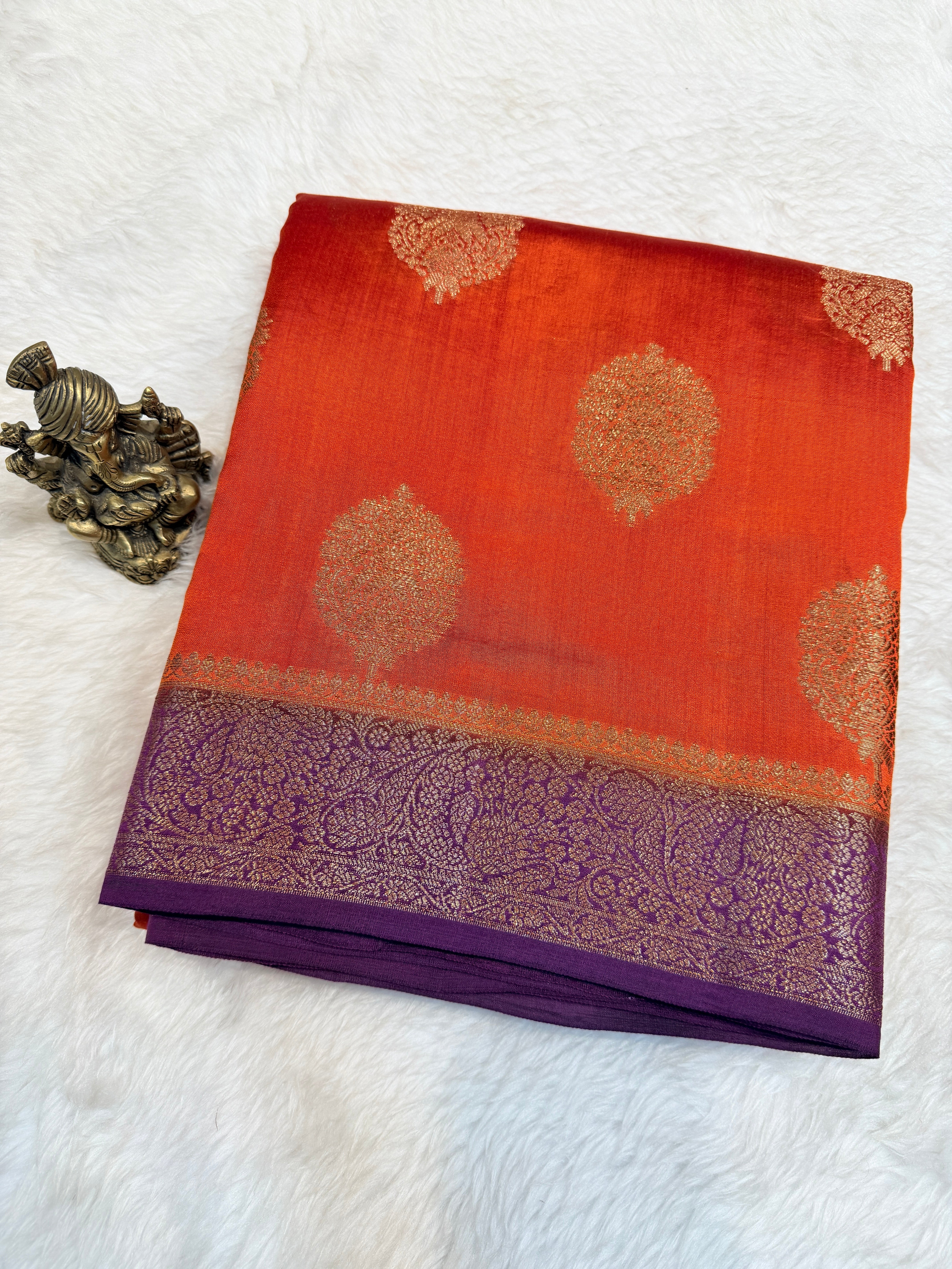 Pure Chiniya Banras Silk Antique Zari