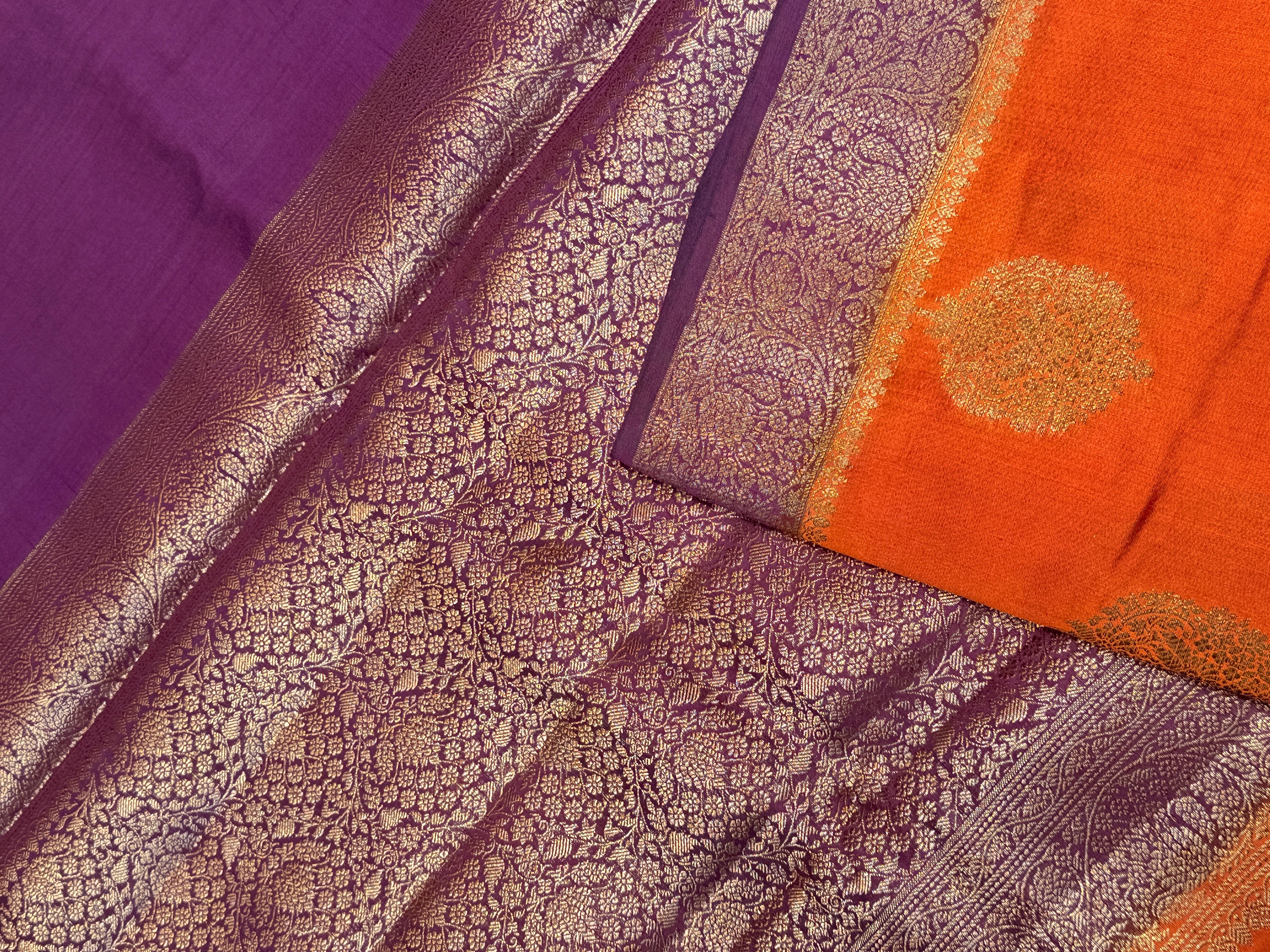 Pure Chiniya Banras Silk Antique Zari