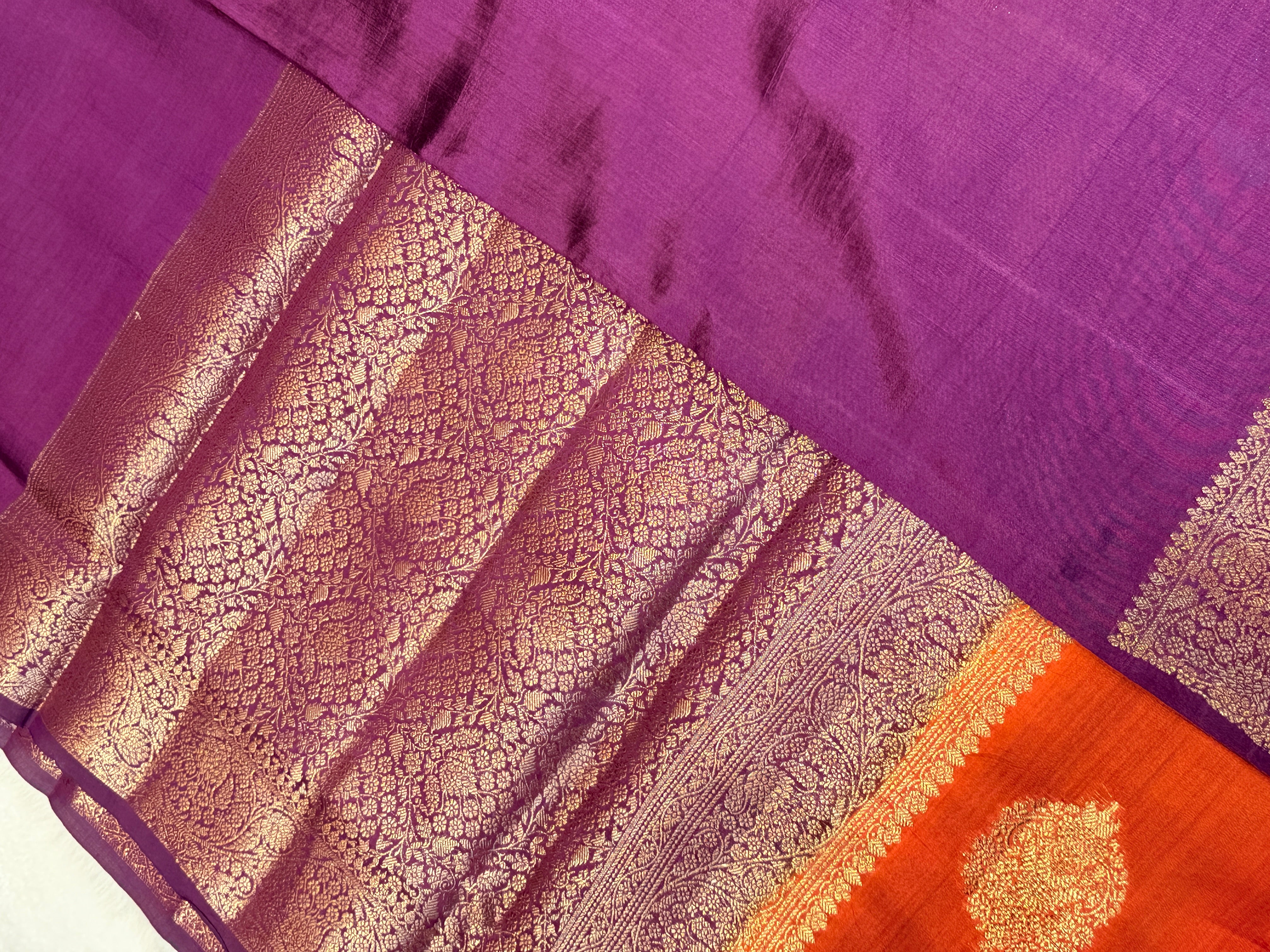 Pure Chiniya Banras Silk Antique Zari