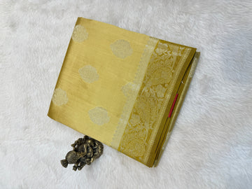 Pure Chiniya Banaras Silver Zari Silk