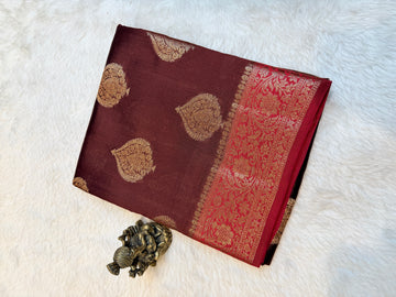 Pure Chiniya Banras Silk Antique Zari