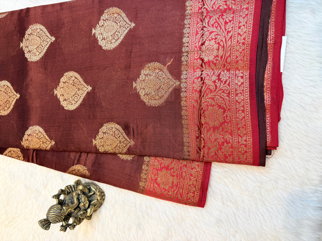 Pure Chiniya Banras Silk Antique Zari