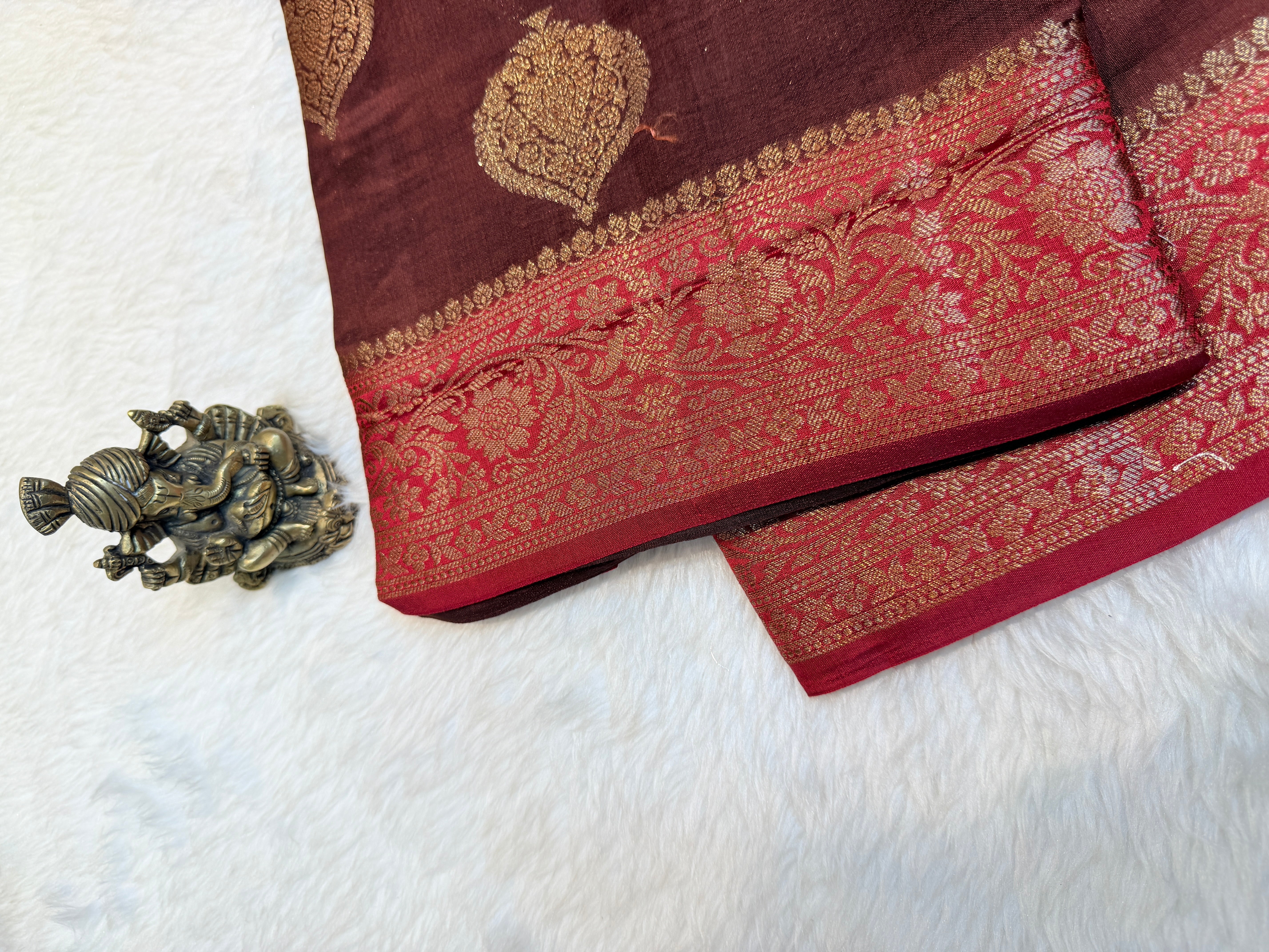 Pure Chiniya Banras Silk Antique Zari