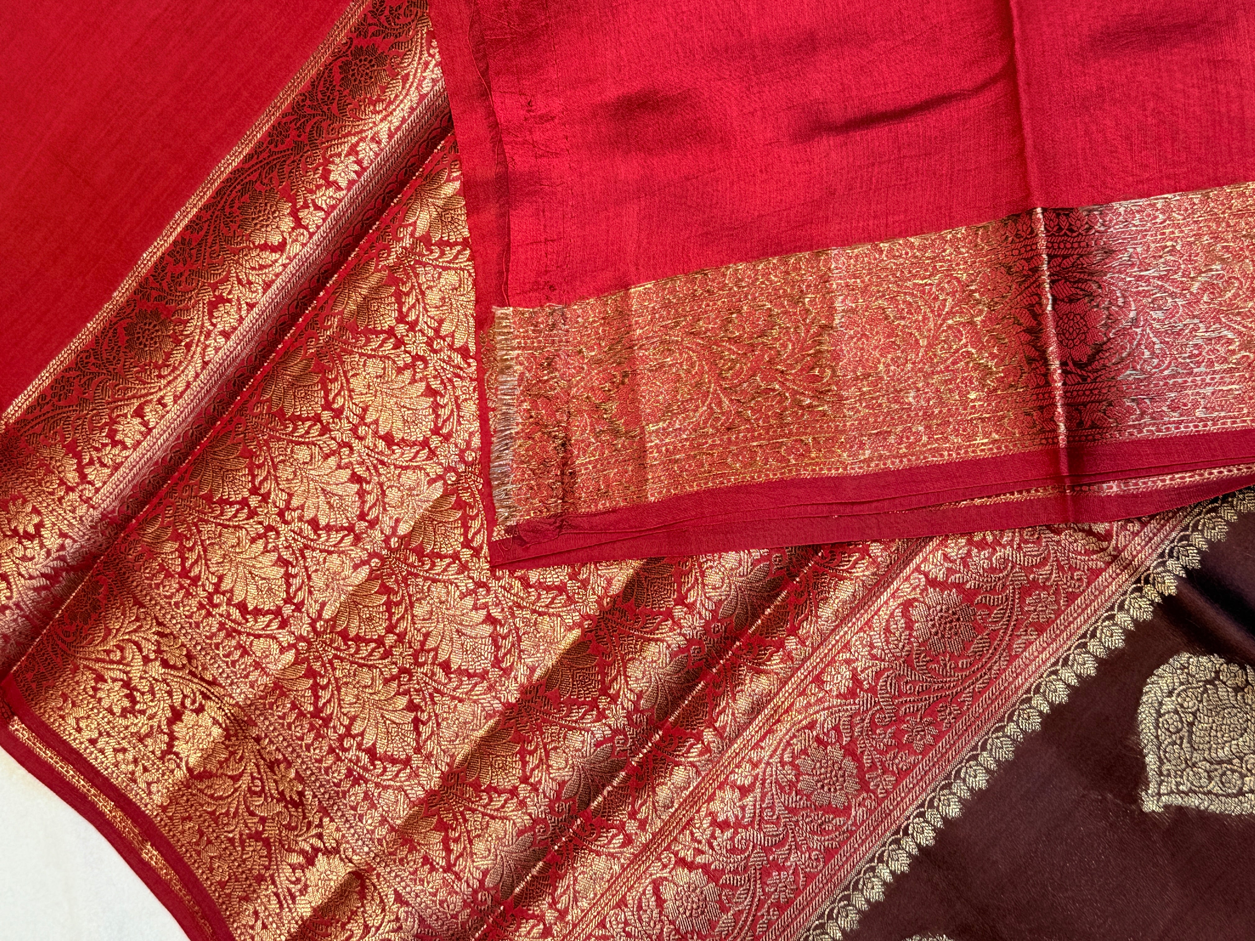 Pure Chiniya Banras Silk Antique Zari