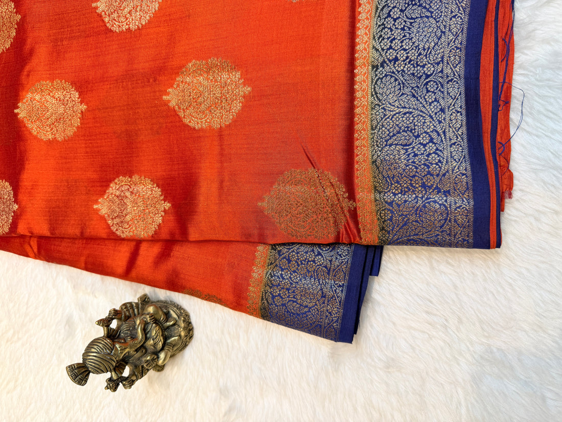 Pure Chiniya Banras Silk Antique Zari
