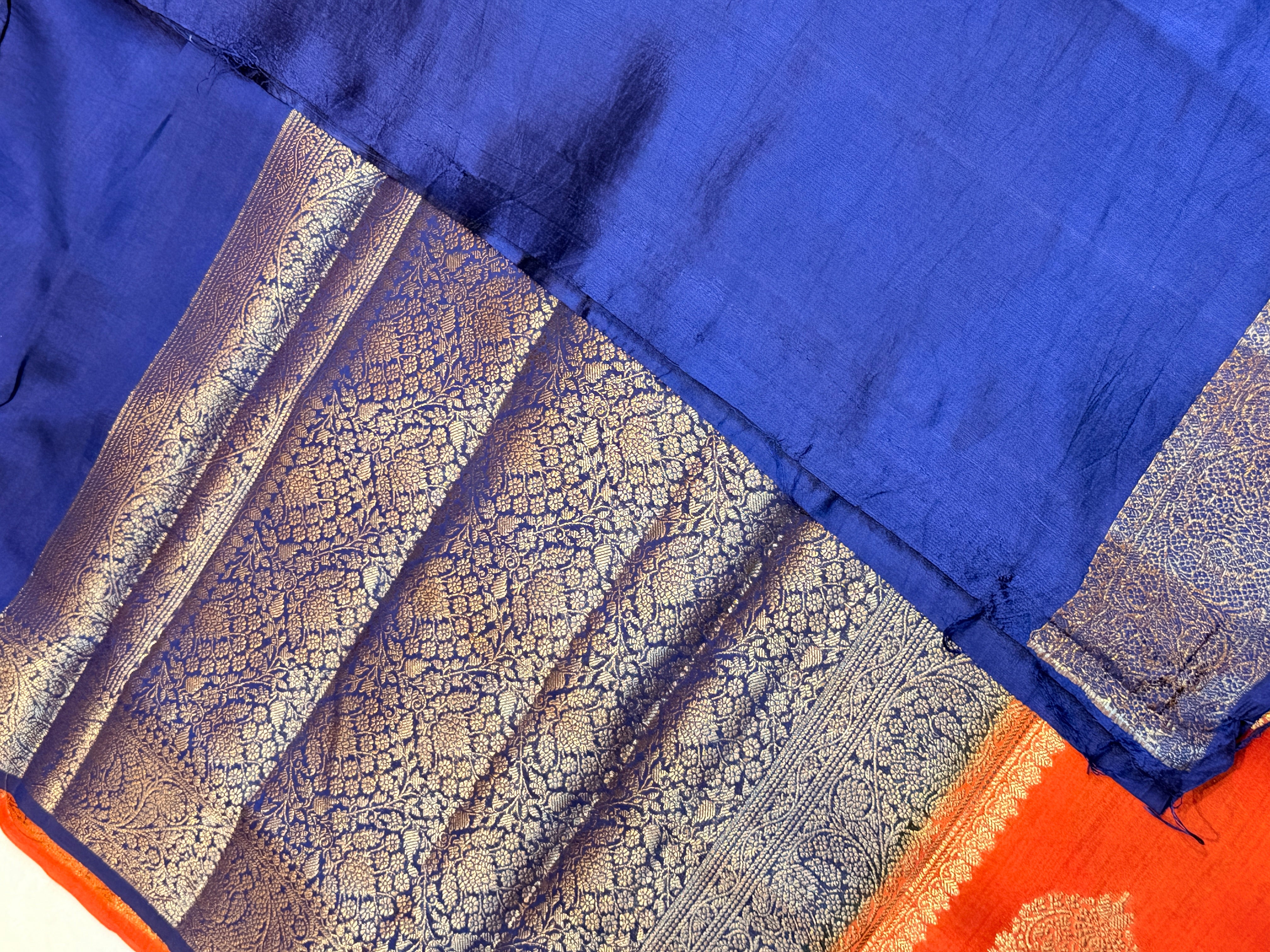 Pure Chiniya Banras Silk Antique Zari