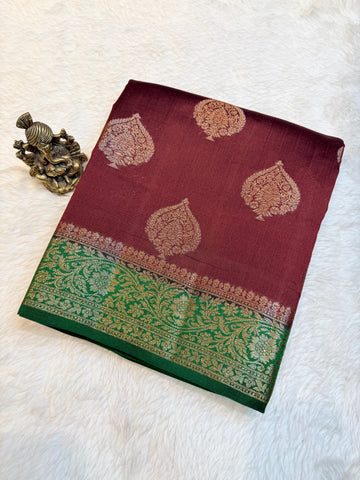 Pure Chiniya Banras Silk Antique Zari