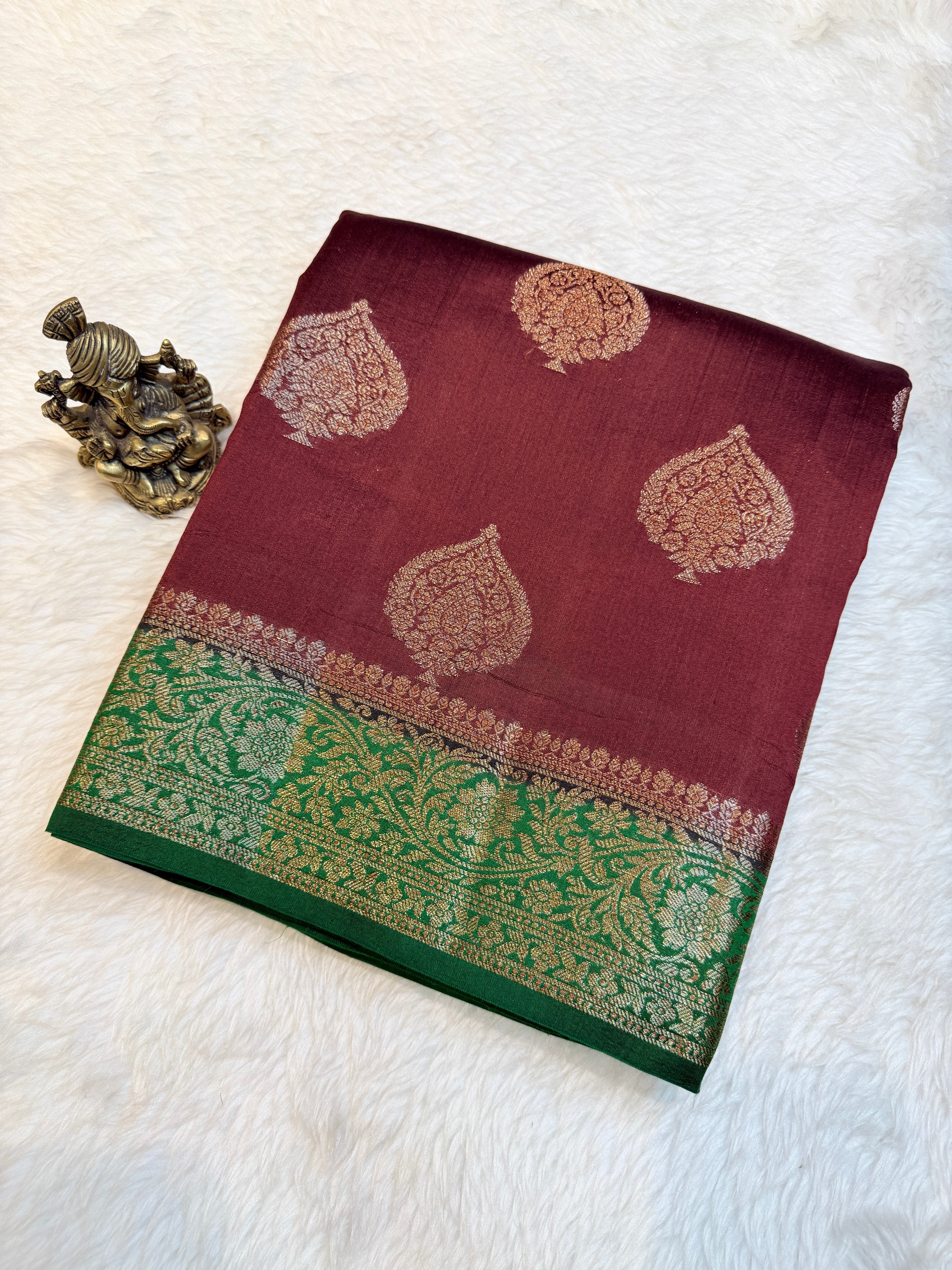 Pure Chiniya Banras Silk Antique Zari