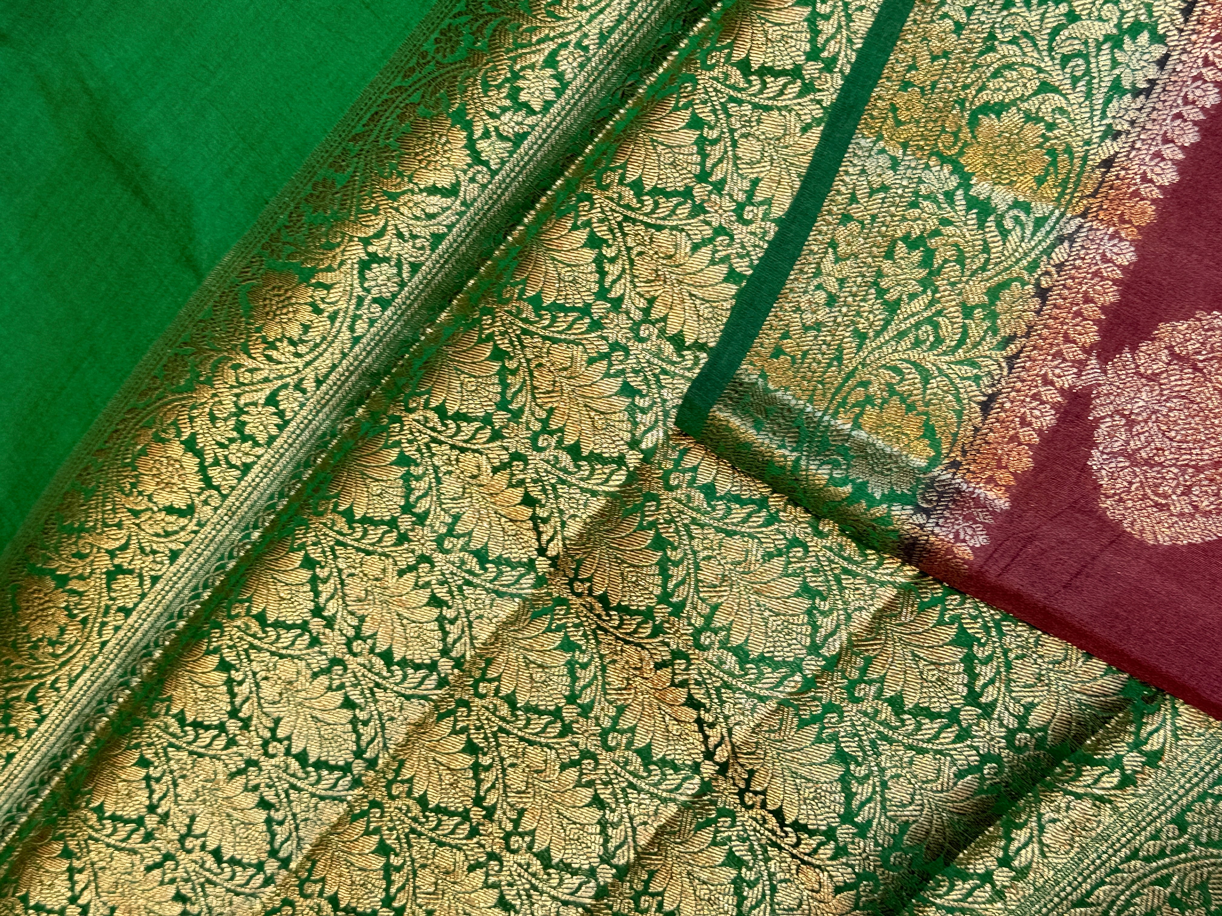 Pure Chiniya Banras Silk Antique Zari