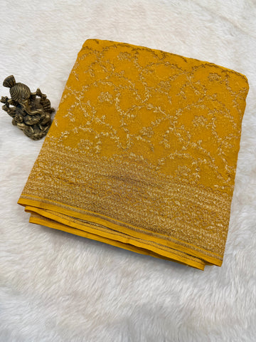 Pure Banaras Chiffon Georgette Jal