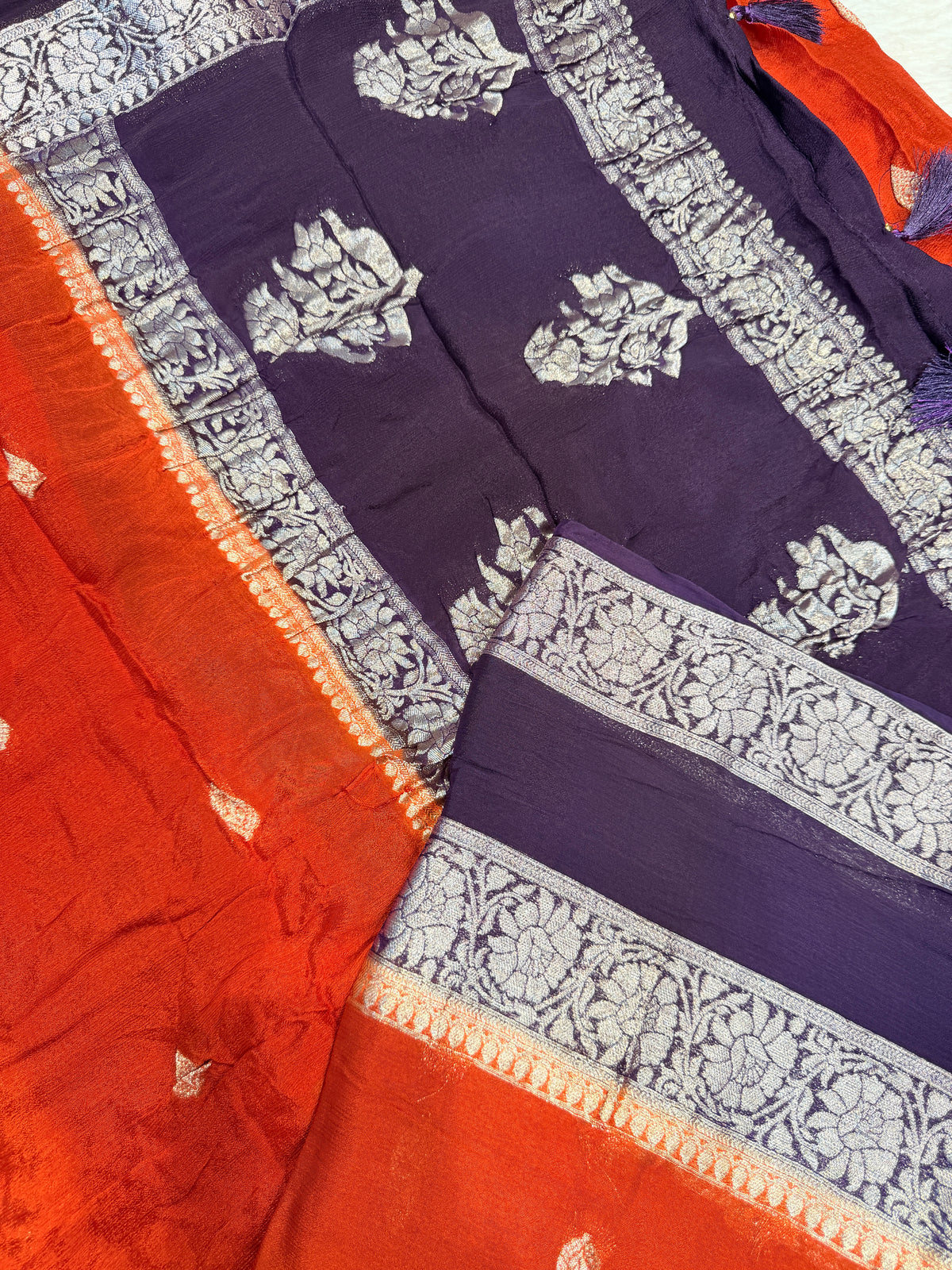 Chinnon Silk Crepe Bentex-Rust Orange