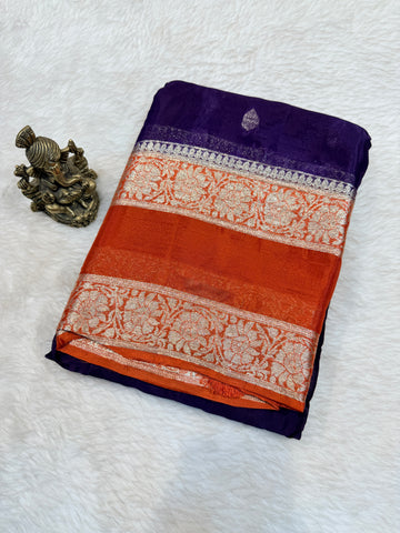 Chinnon Silk Crepe Bentex- Purple