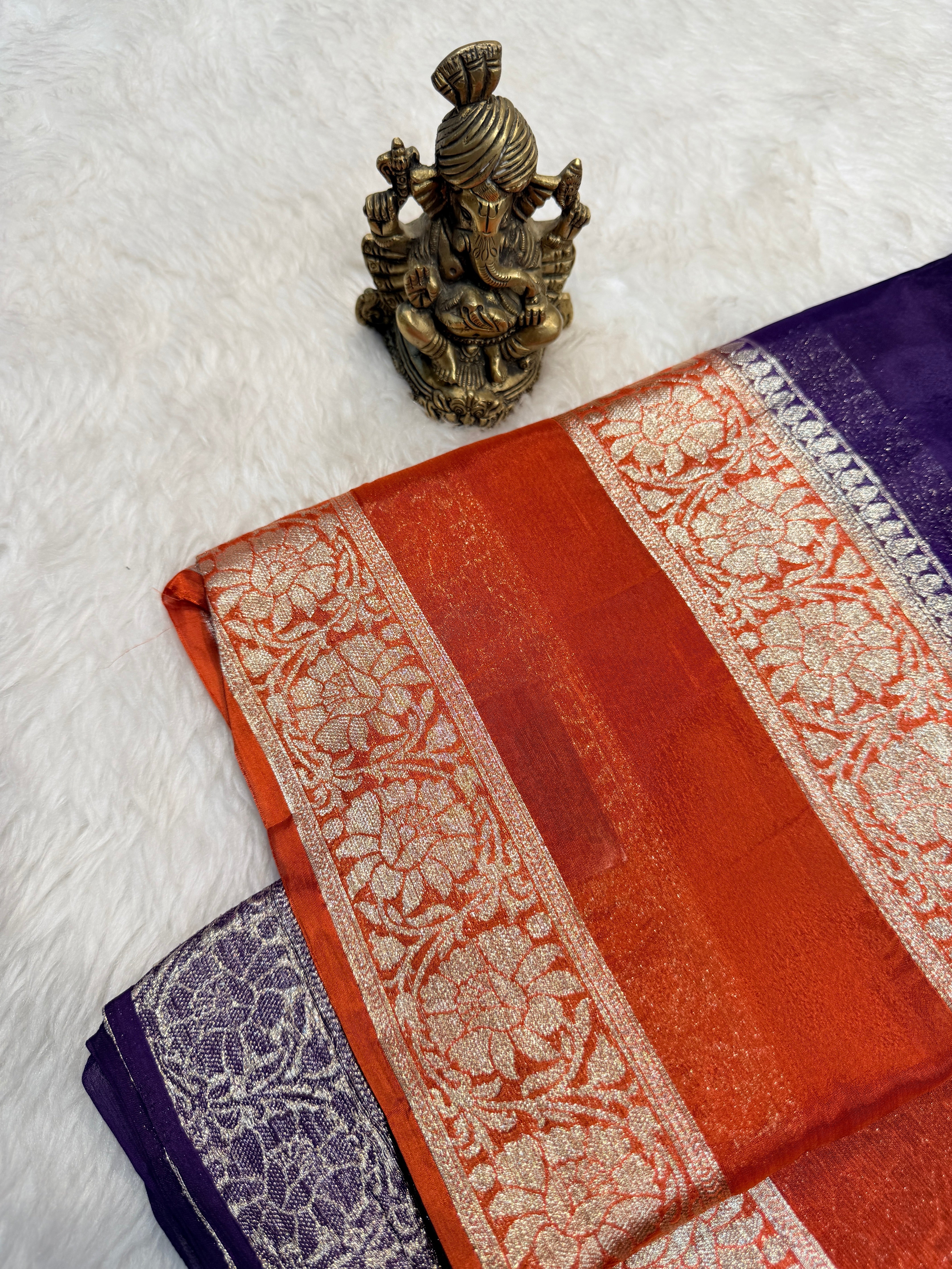 Chinnon Silk Crepe Bentex- Purple