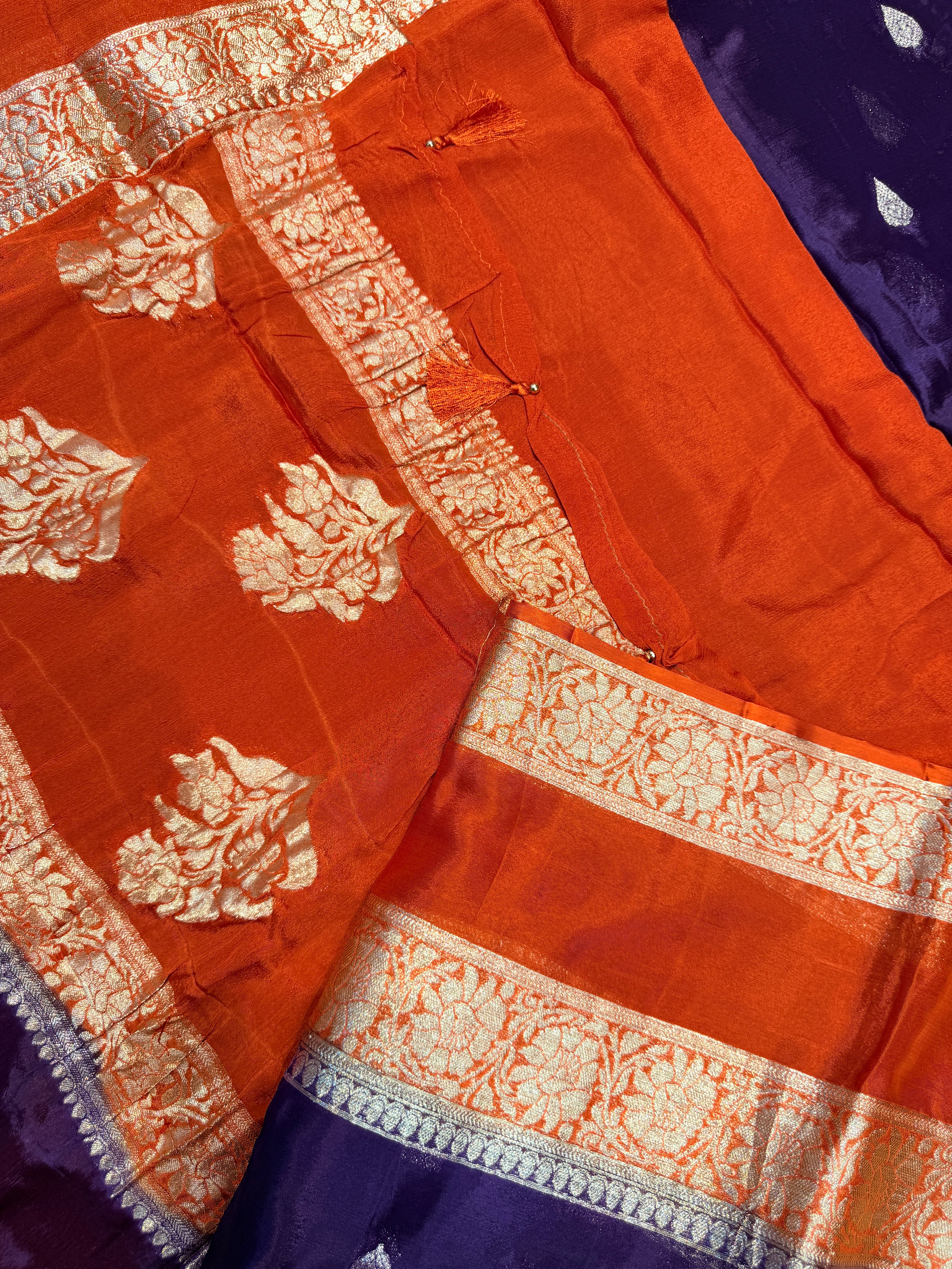 Chinnon Silk Crepe Bentex- Purple