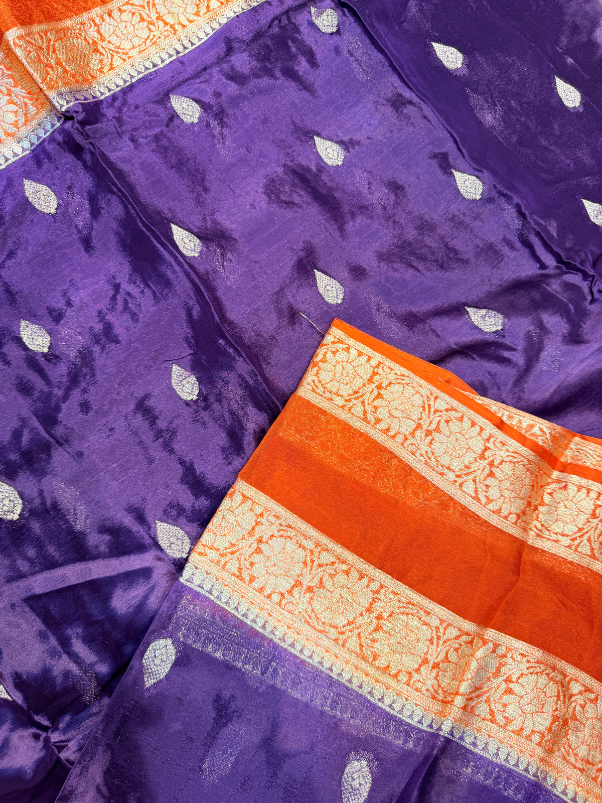 Chinnon Silk Crepe Bentex- Purple
