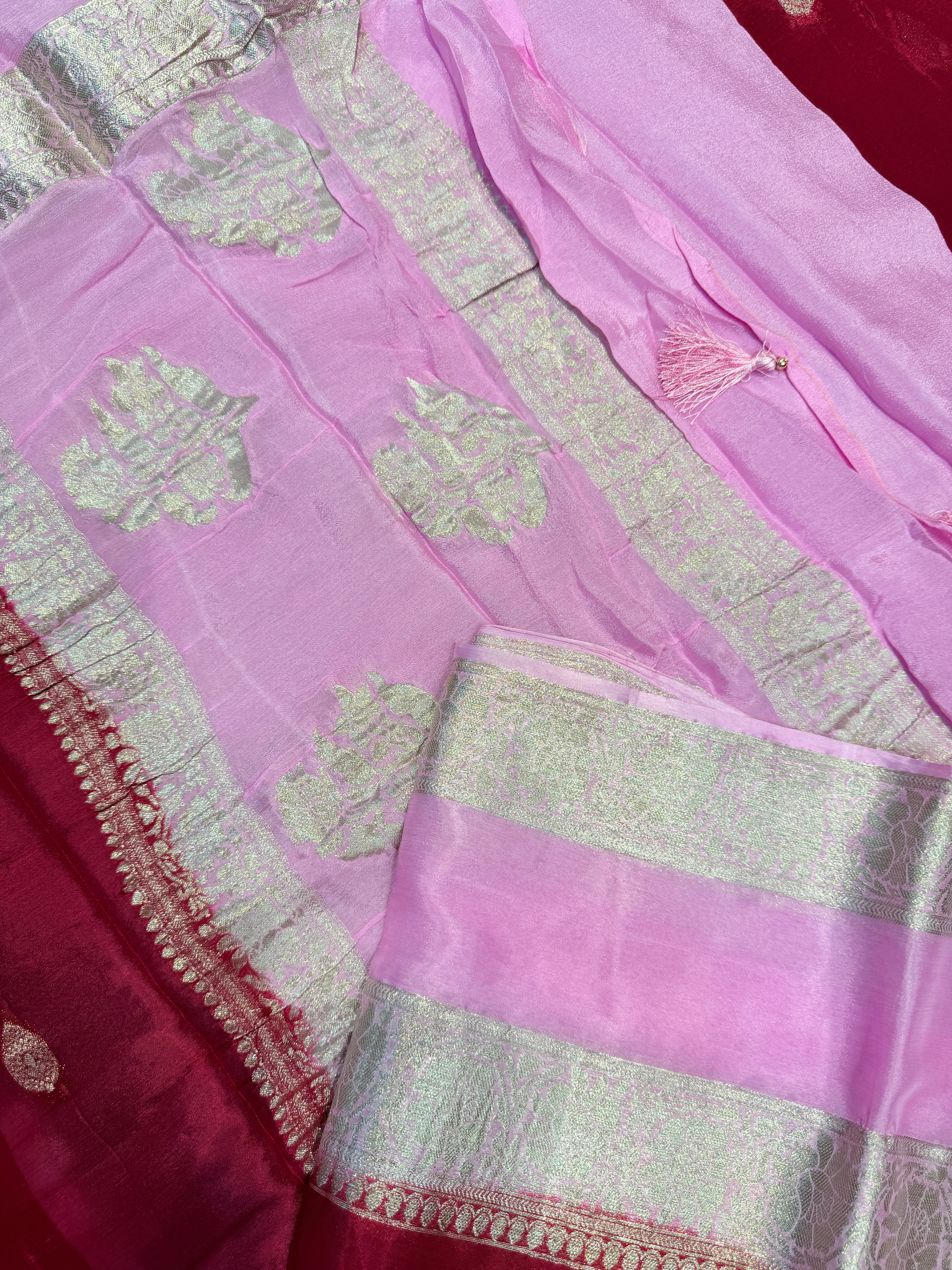 Chinnon Silk Crepe Bentex- Dark Pink