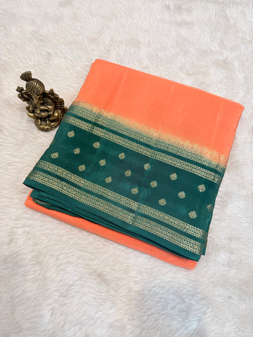 Chiffon Georgette Contrast
