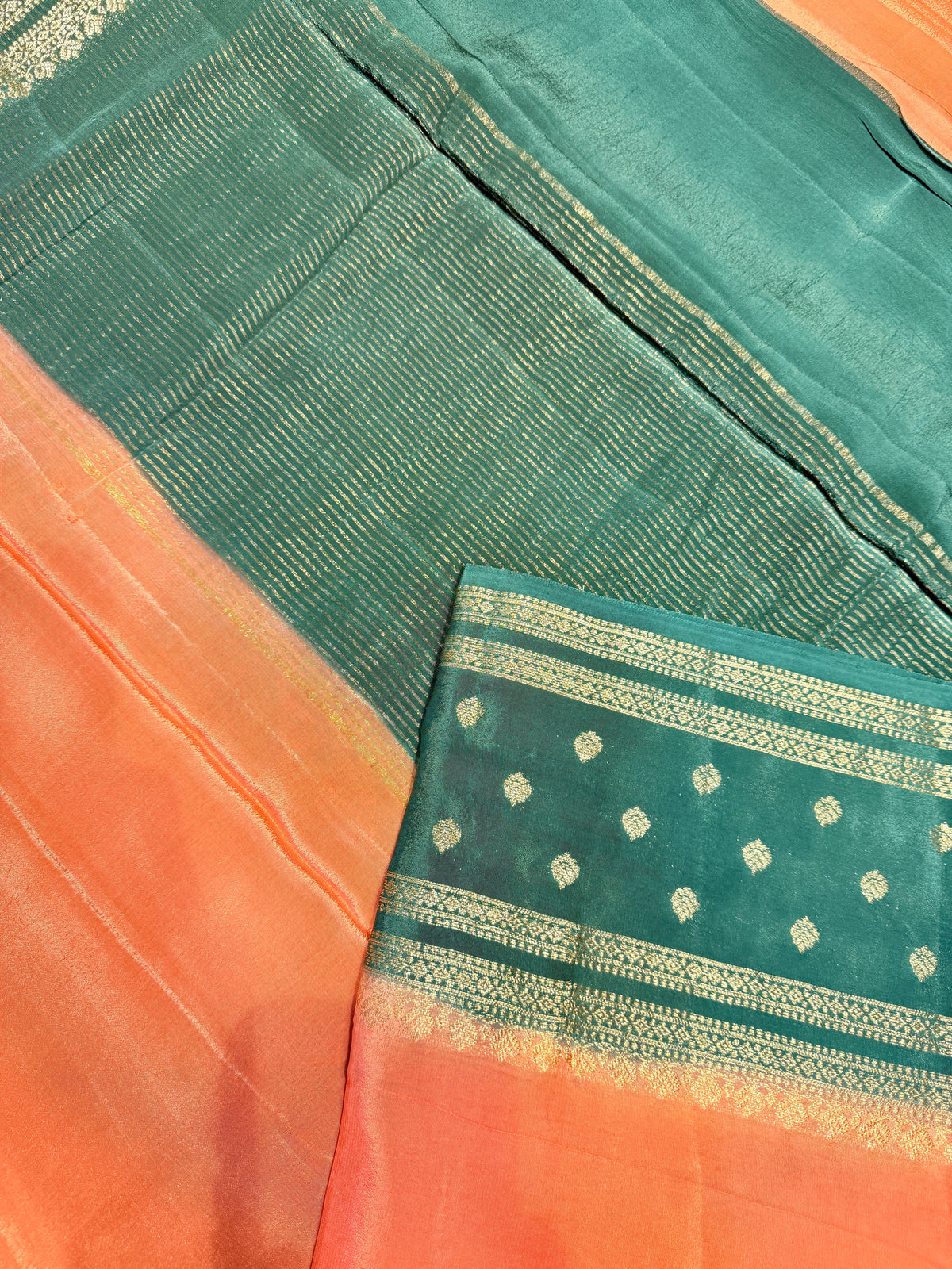 Chiffon Georgette Contrast