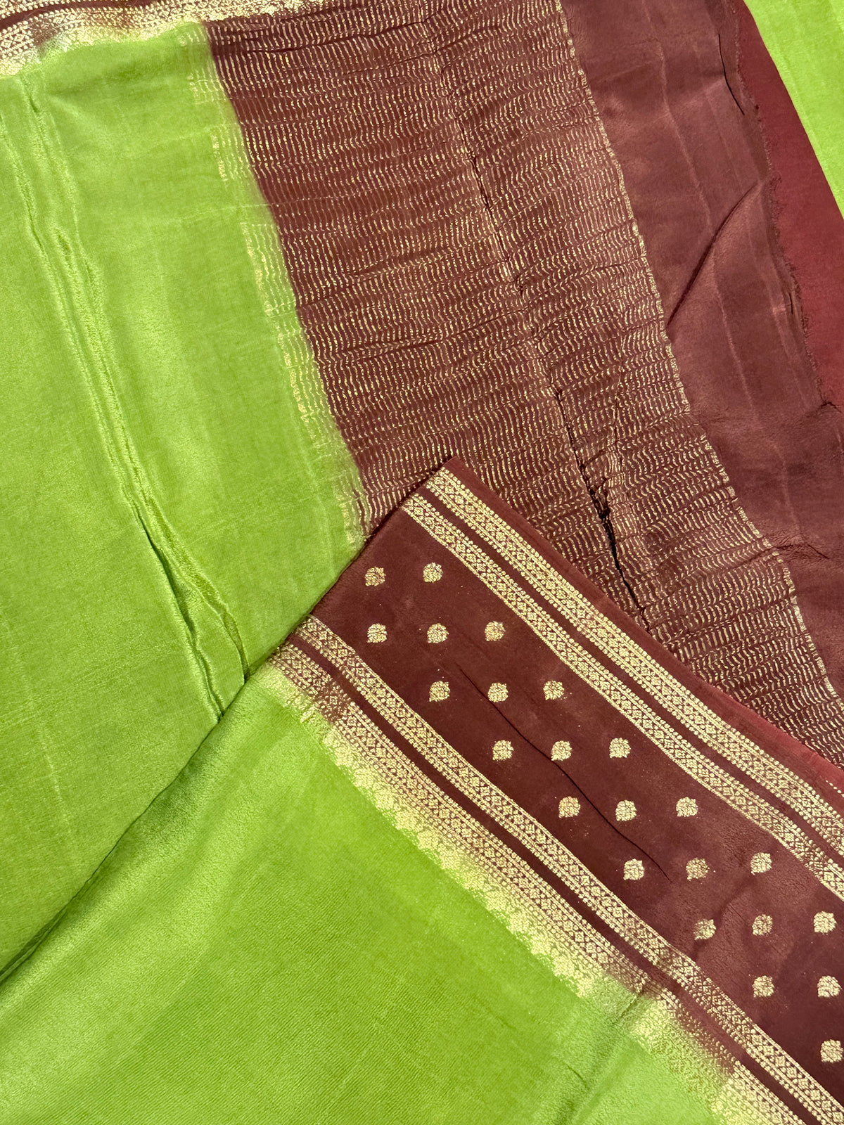 Chiffon Georgette Contrast