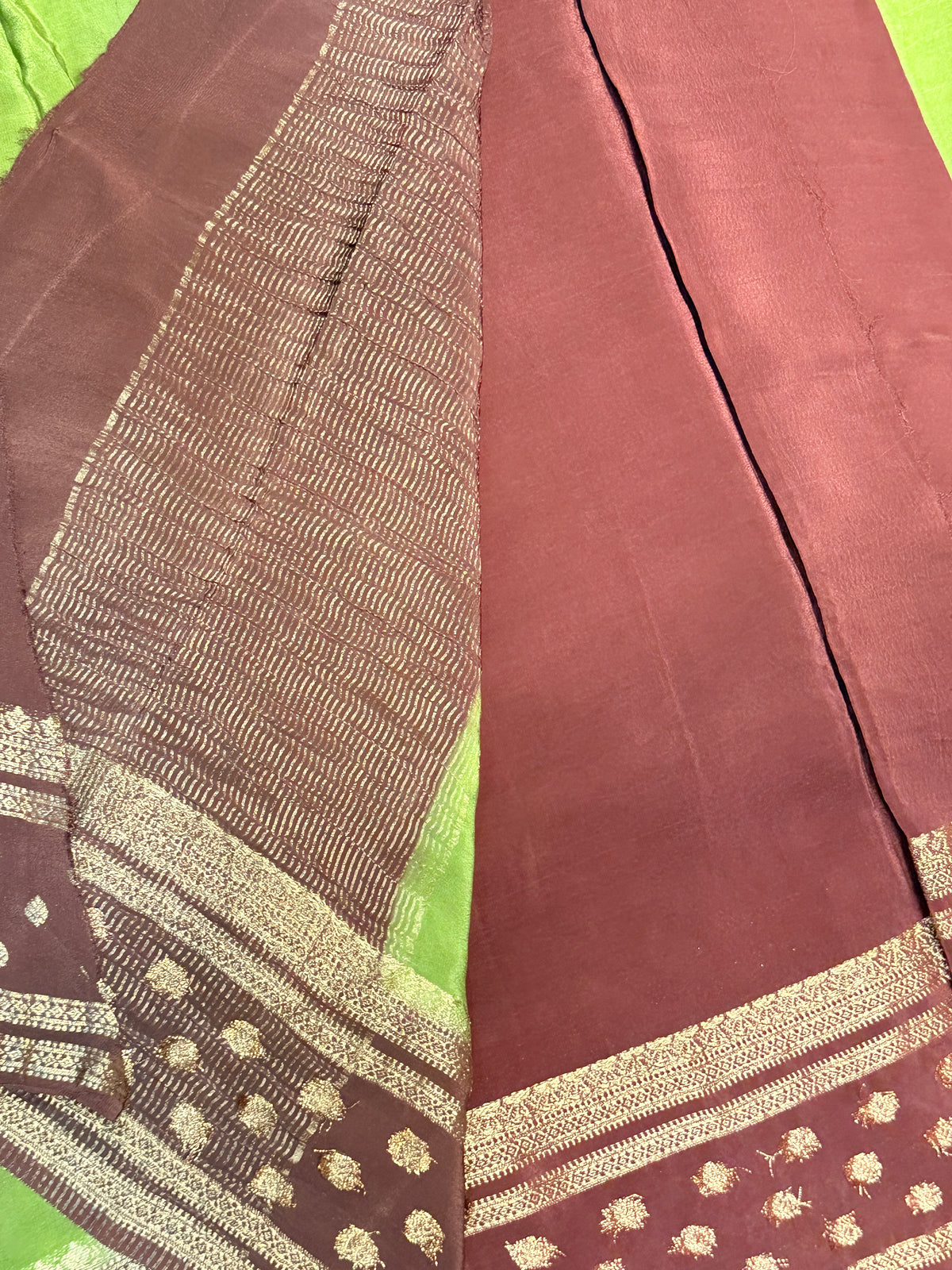 Chiffon Georgette Contrast