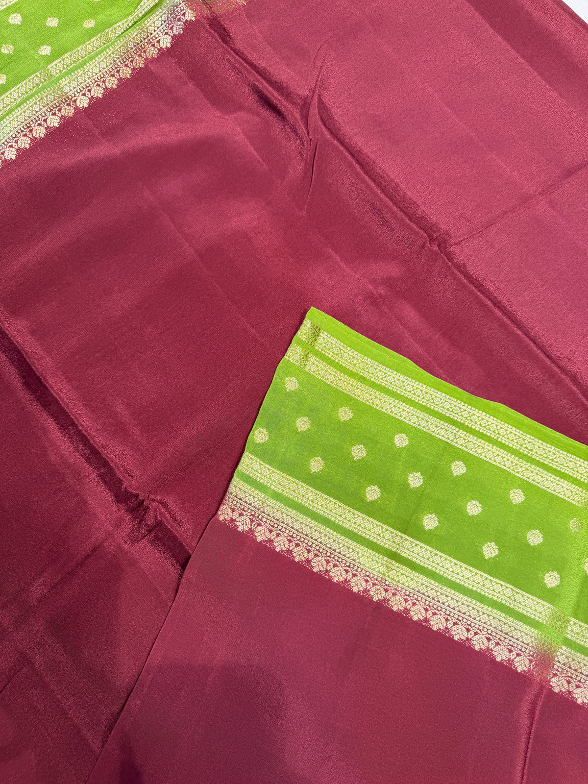 Chiffon Georgette Contrast