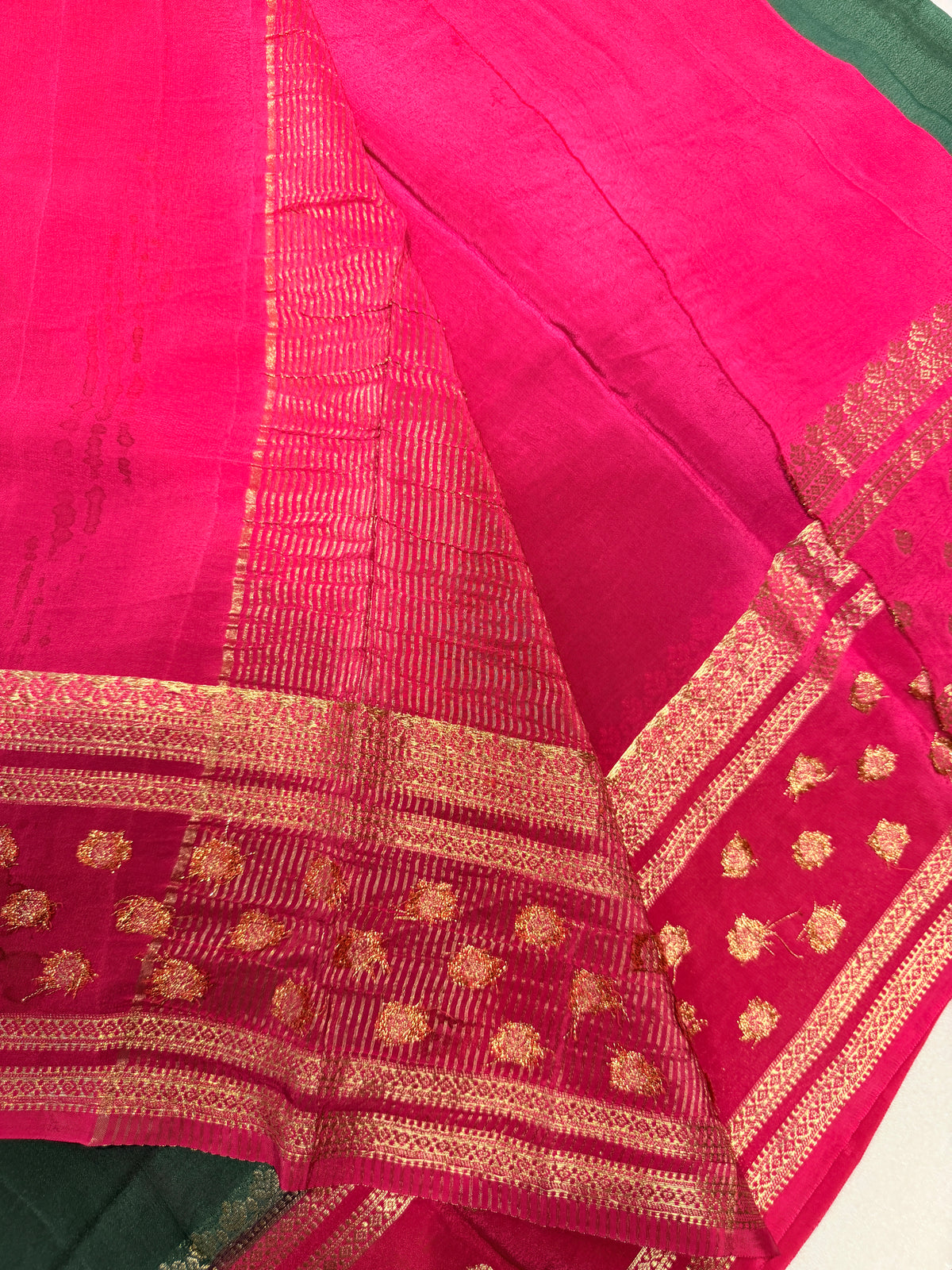 Chiffon Georgette Contrast