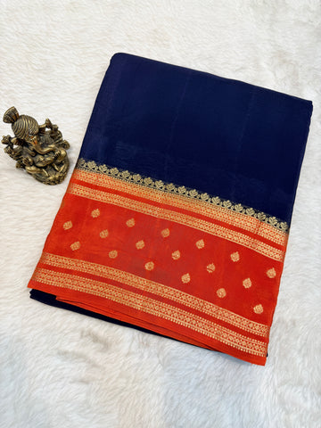 Chiffon Georgette Contrast