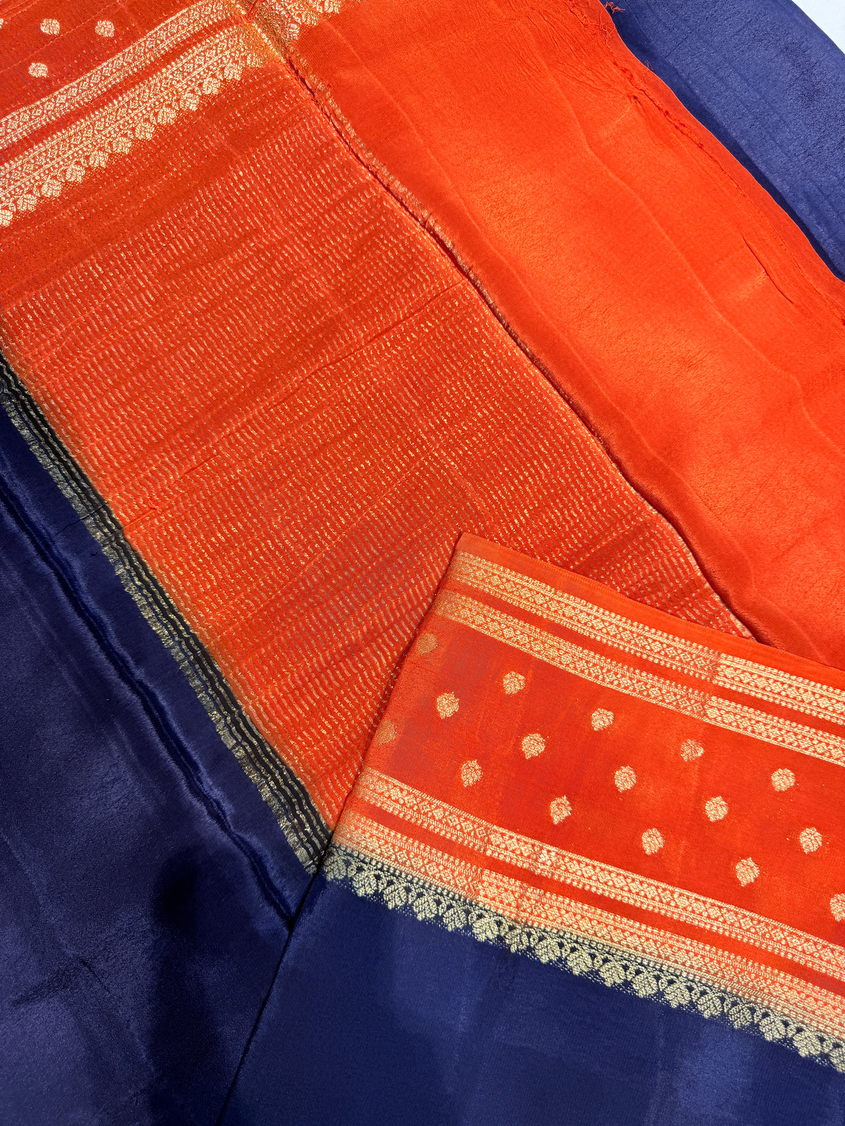Chiffon Georgette Contrast