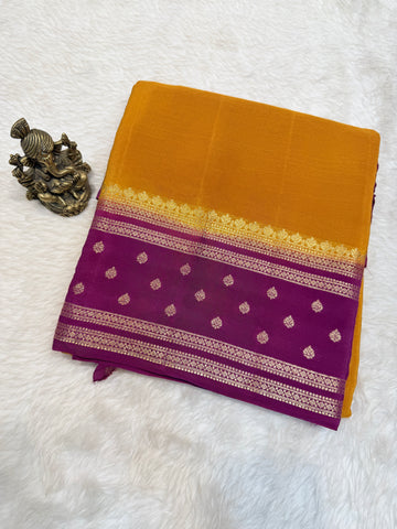Chiffon Georgette Contrast