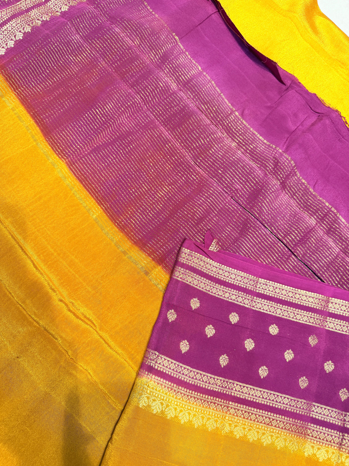 Chiffon Georgette Contrast